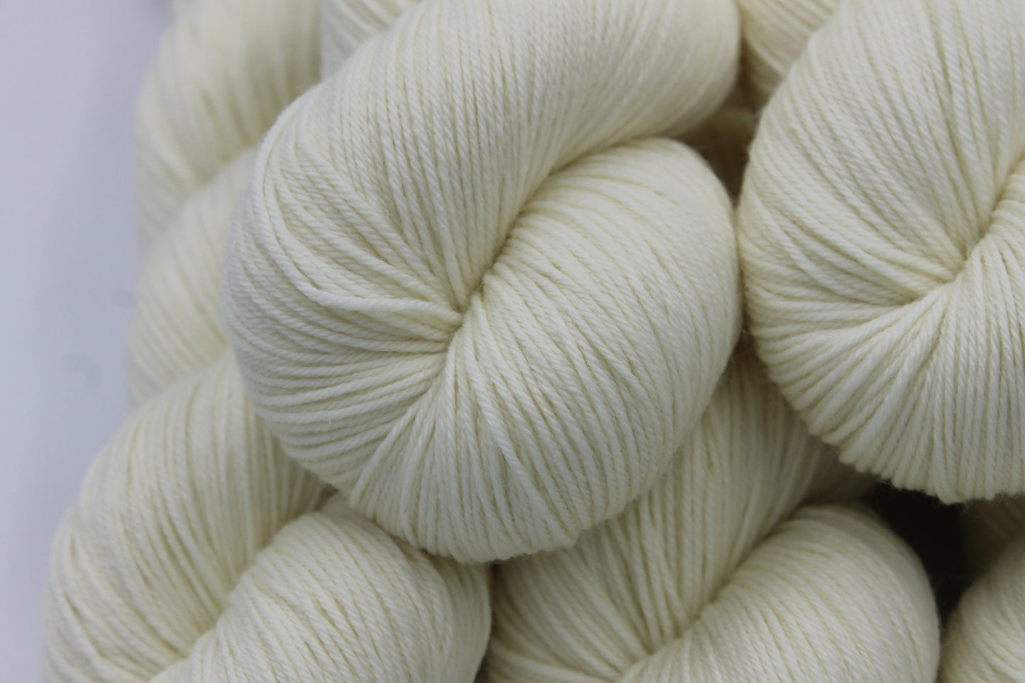 White Sock Skein 75% SuperWash Merino and 25 Nylon Hand Dyed Yarn 100g