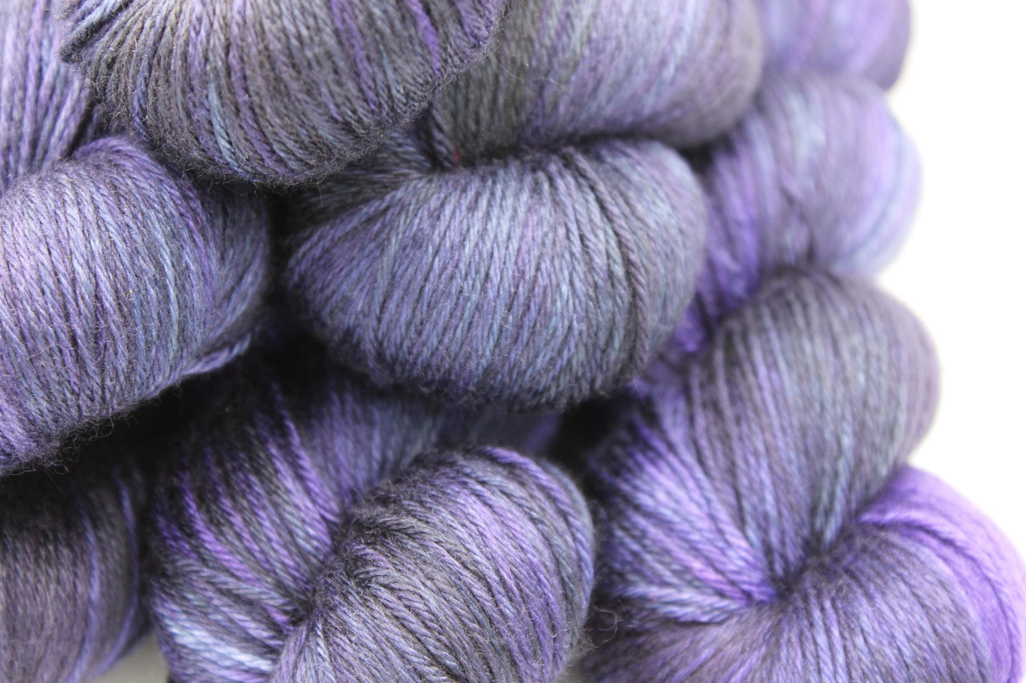 Dark Biddings Sock skein 50% Superwash Merino Wool 50 Silk 100g Skeins