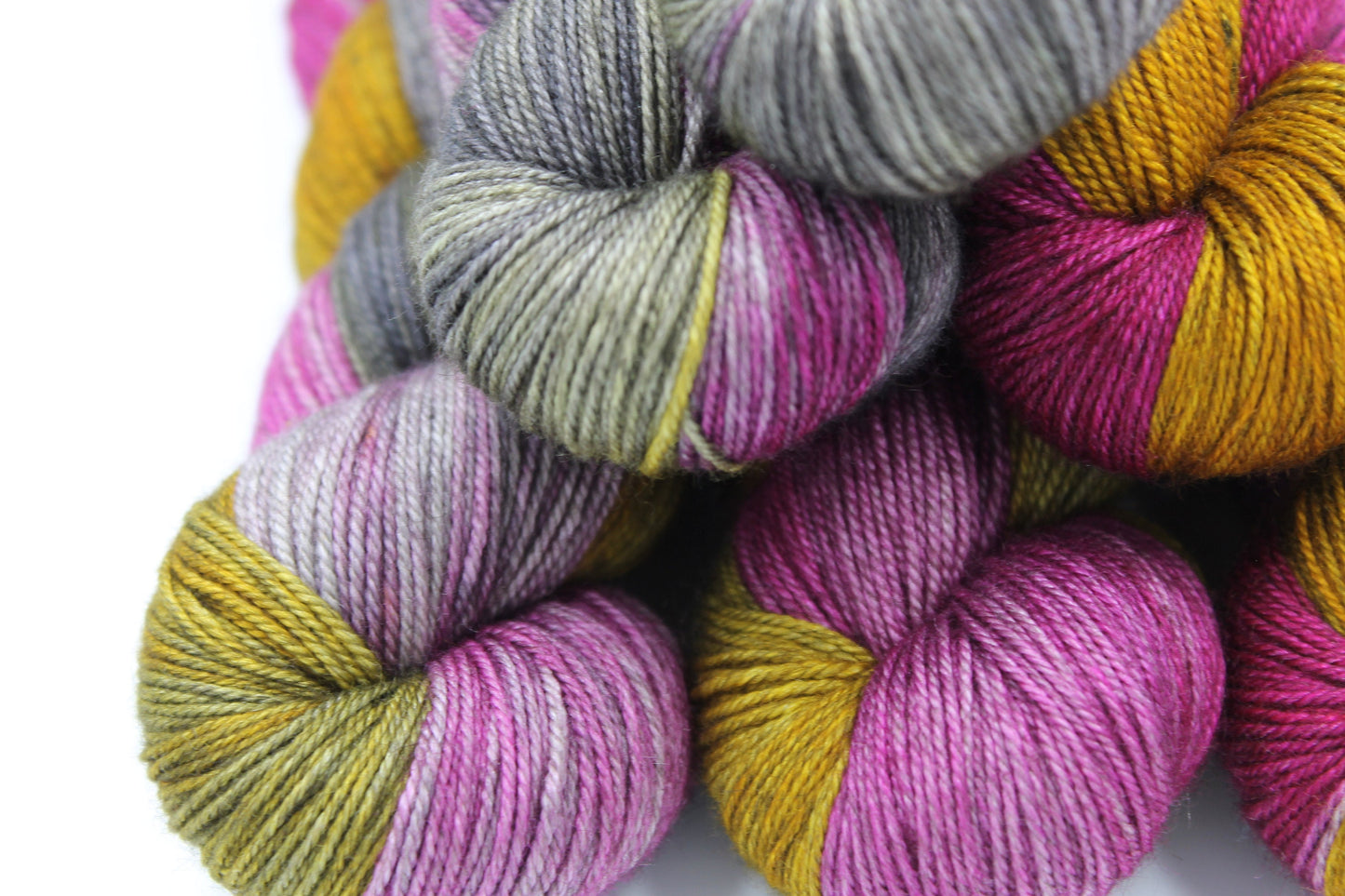 Sugar & Spice Sock Skein 60% SuperWash Merino 20 silk and 20 Yak Hand Dyed Yarn
