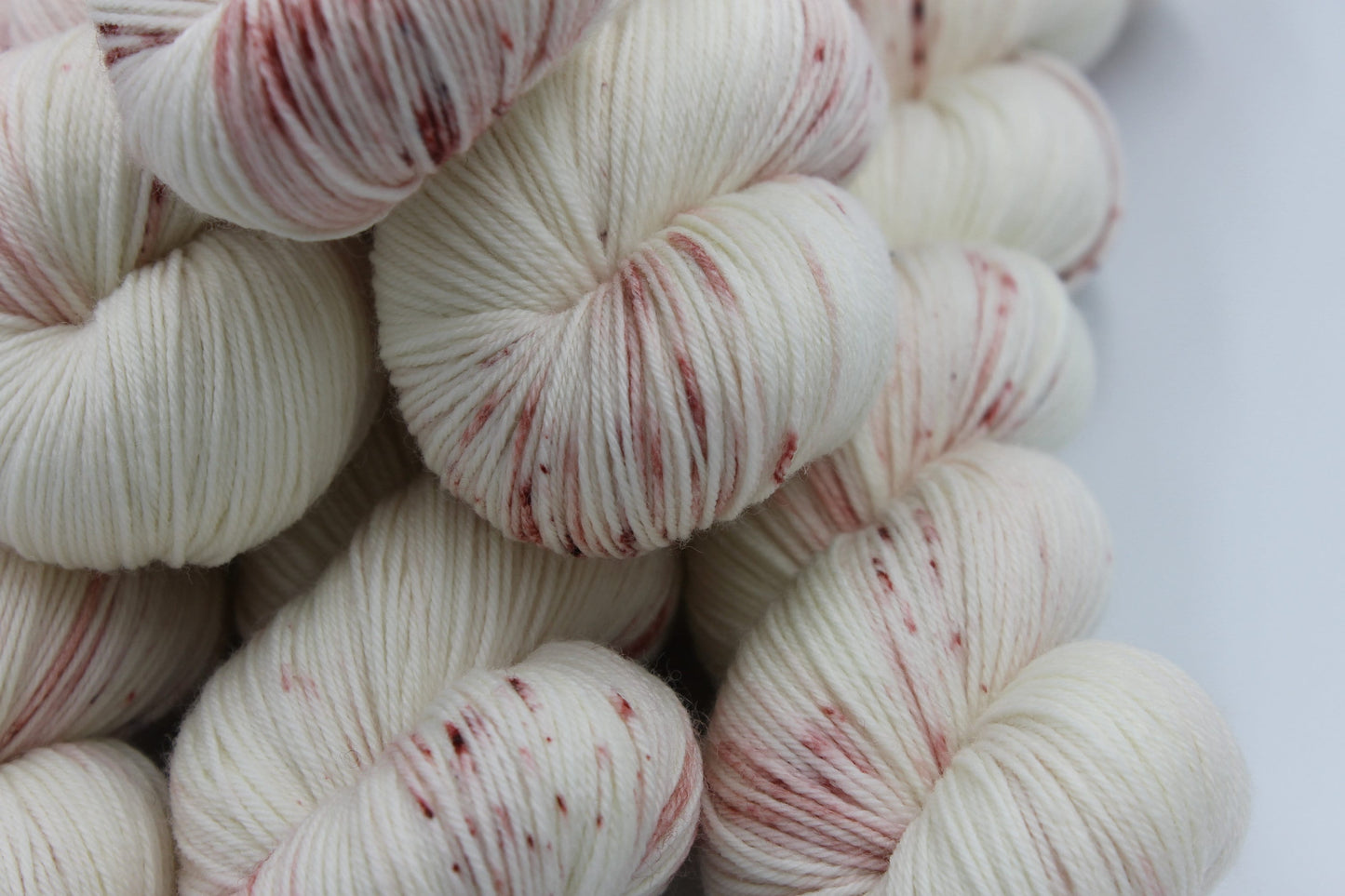 Old Rose Light Speckle Sock Skein 75% SuperWash Merino and 25 Nylon Hand Dyed Yarn 100g