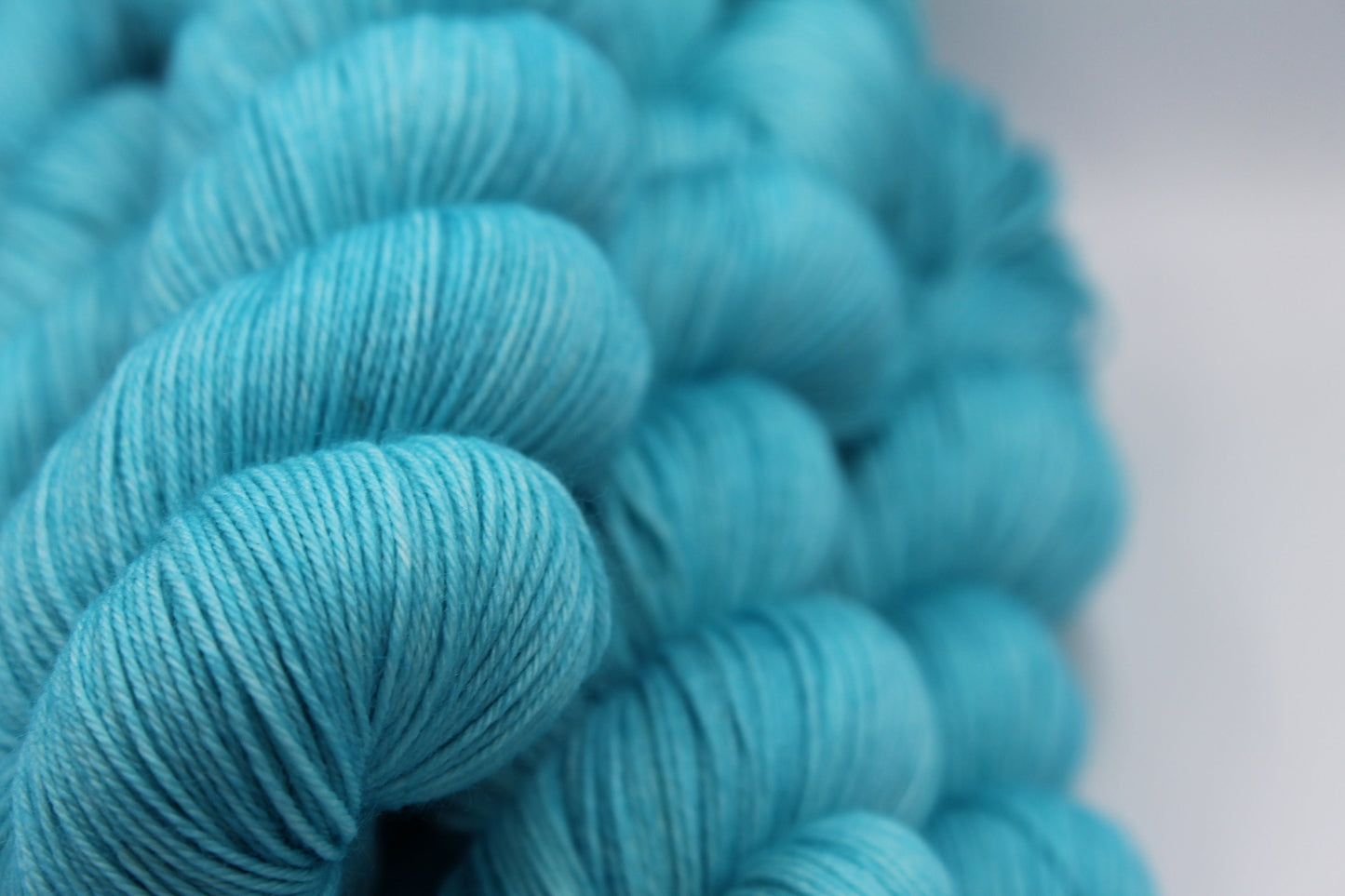 Lagoon Sock Skein 75% SuperWash Merino and 25 Nylon Hand Dyed Yarn 100g