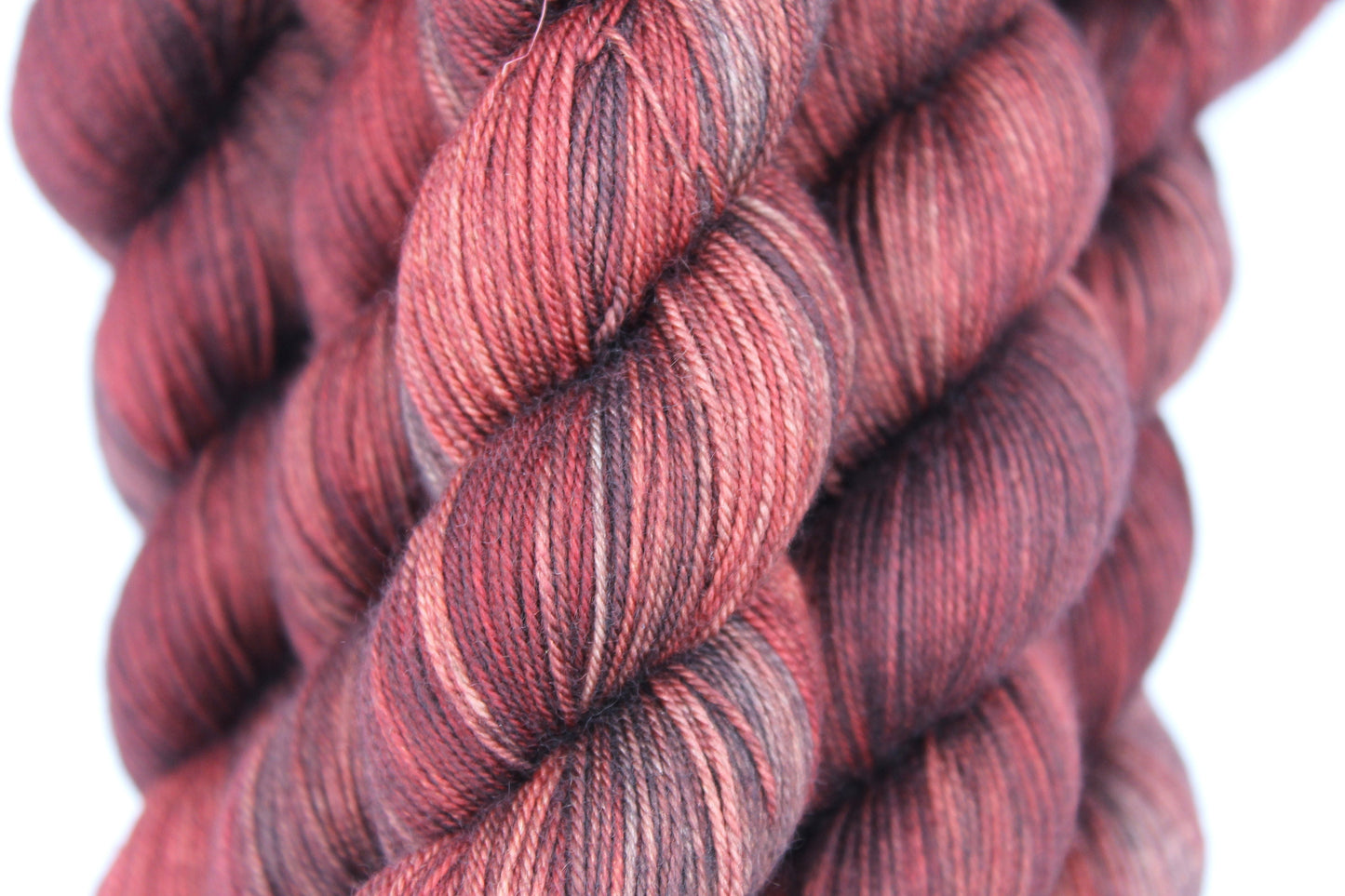 Victorian Gothic Sock Skein 60% SuperWash Merino 20 silk and 20 Yak Hand Dyed Yarn