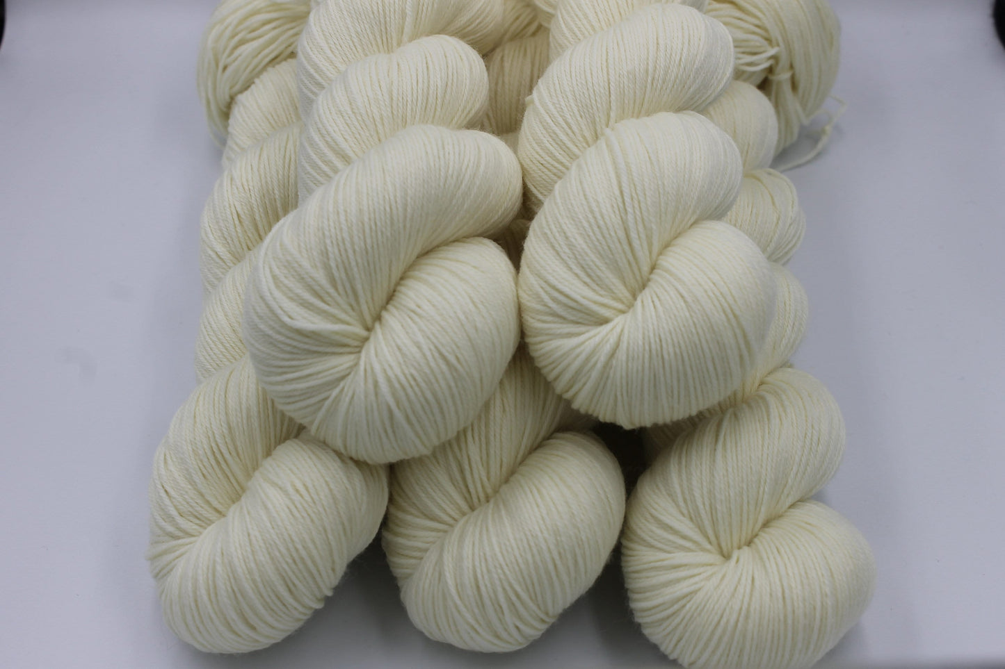 White Sock Skein 75% SuperWash Merino and 25 Nylon Hand Dyed Yarn 100g