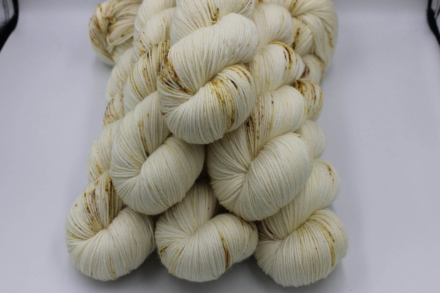 Sugarcane Light Speckle Sock Skein 75% SuperWash Merino and 25 Nylon Hand Dyed Yarn 100g