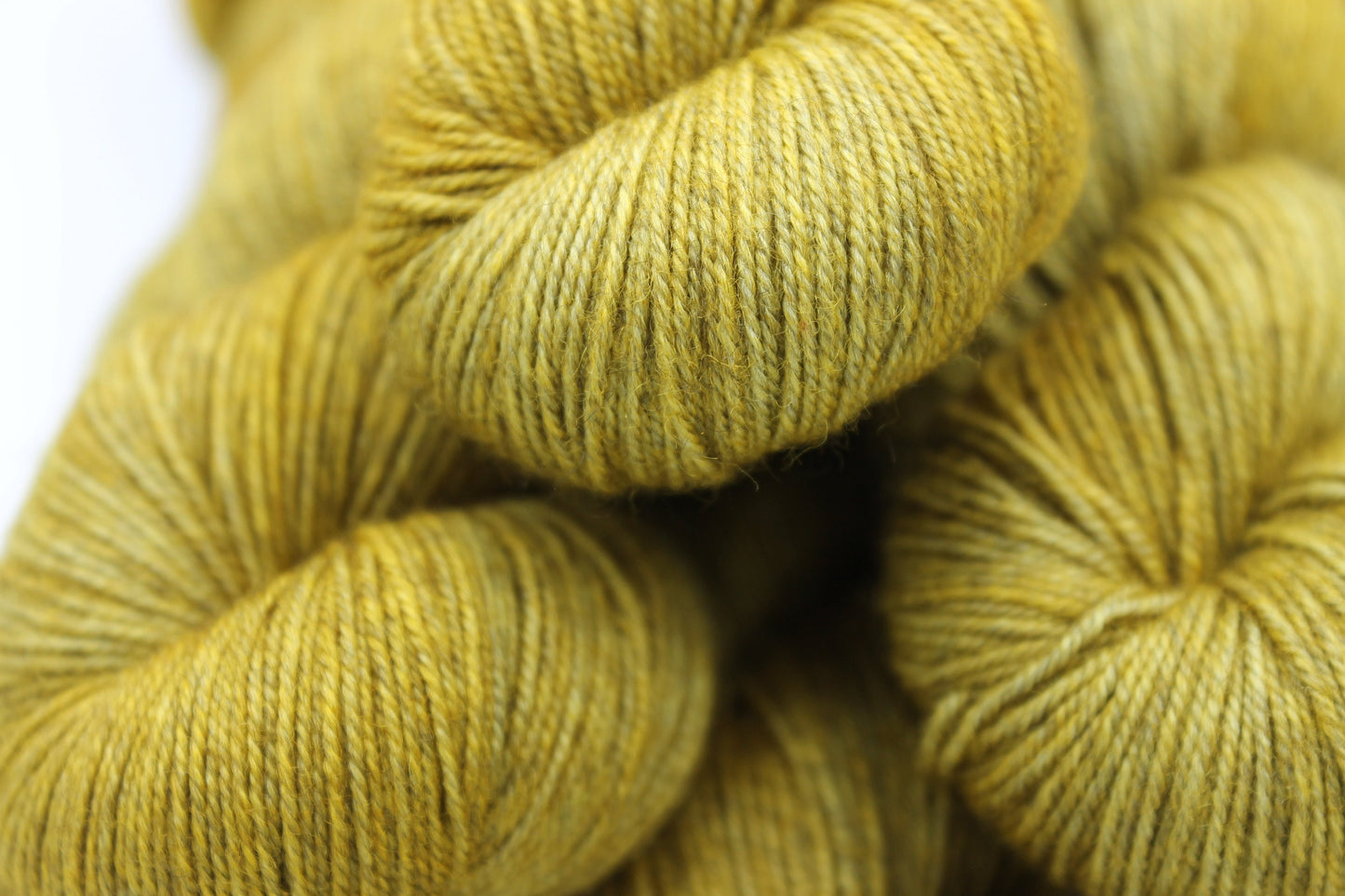 Mustard Sock Skein 70% Superwash Merino 20 Yak 10 Nylon 100g
