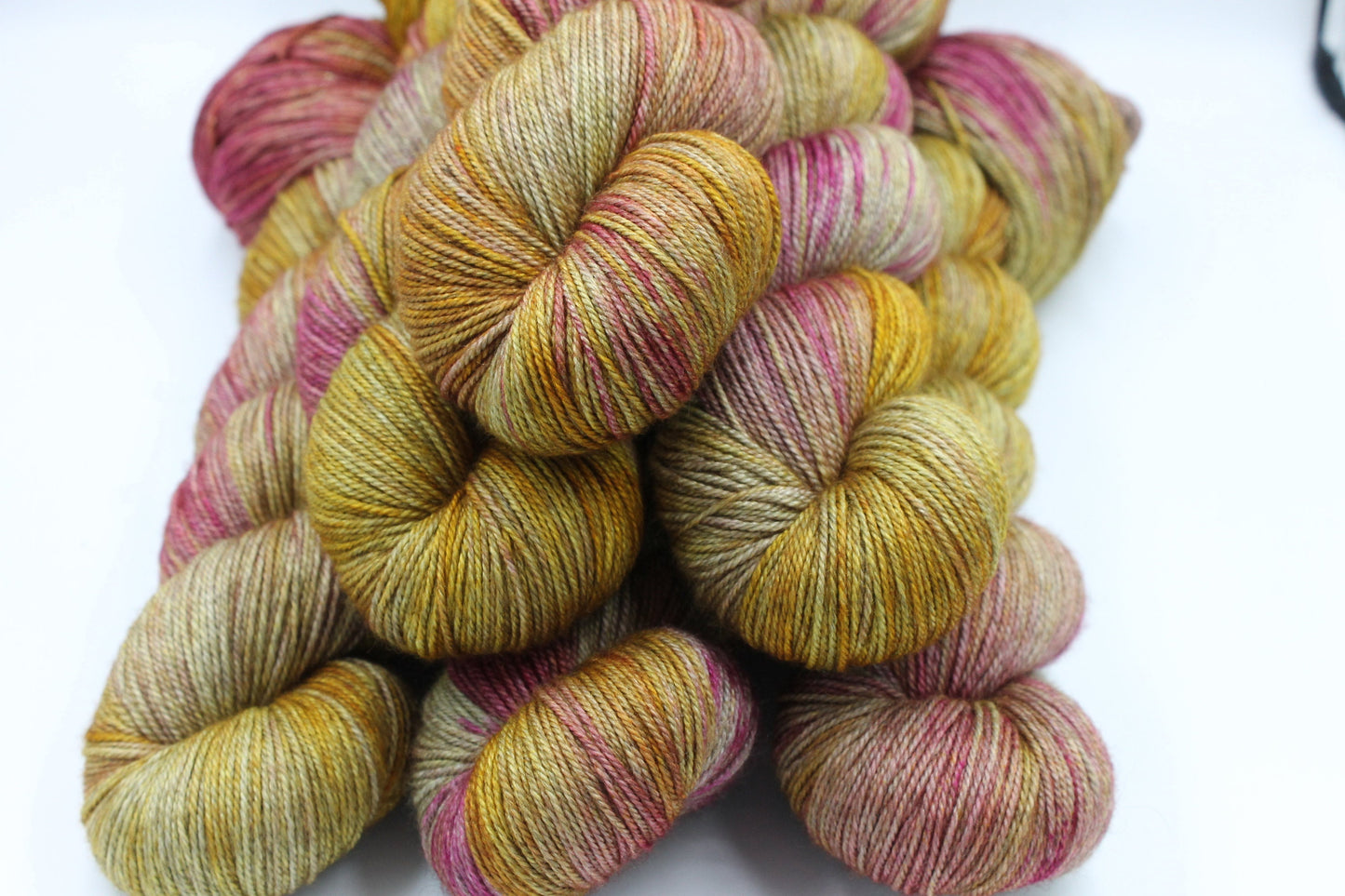 Brocade Sock Skein 60% SuperWash Merino 20 silk and 20 Yak Hand Dyed Yarn