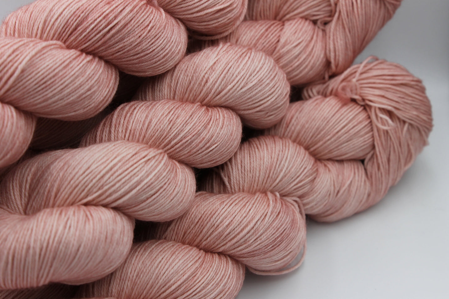Old Rose Sock Skein 75% SuperWash Merino and 25 Nylon Hand Dyed Yarn 100g