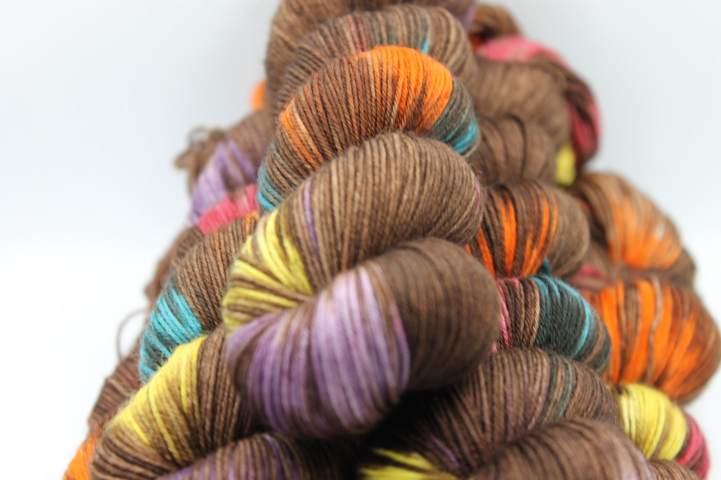 Smarties Sock Skein 75% SuperWash Merino and 25 Nylon Hand Dyed Yarn 100g