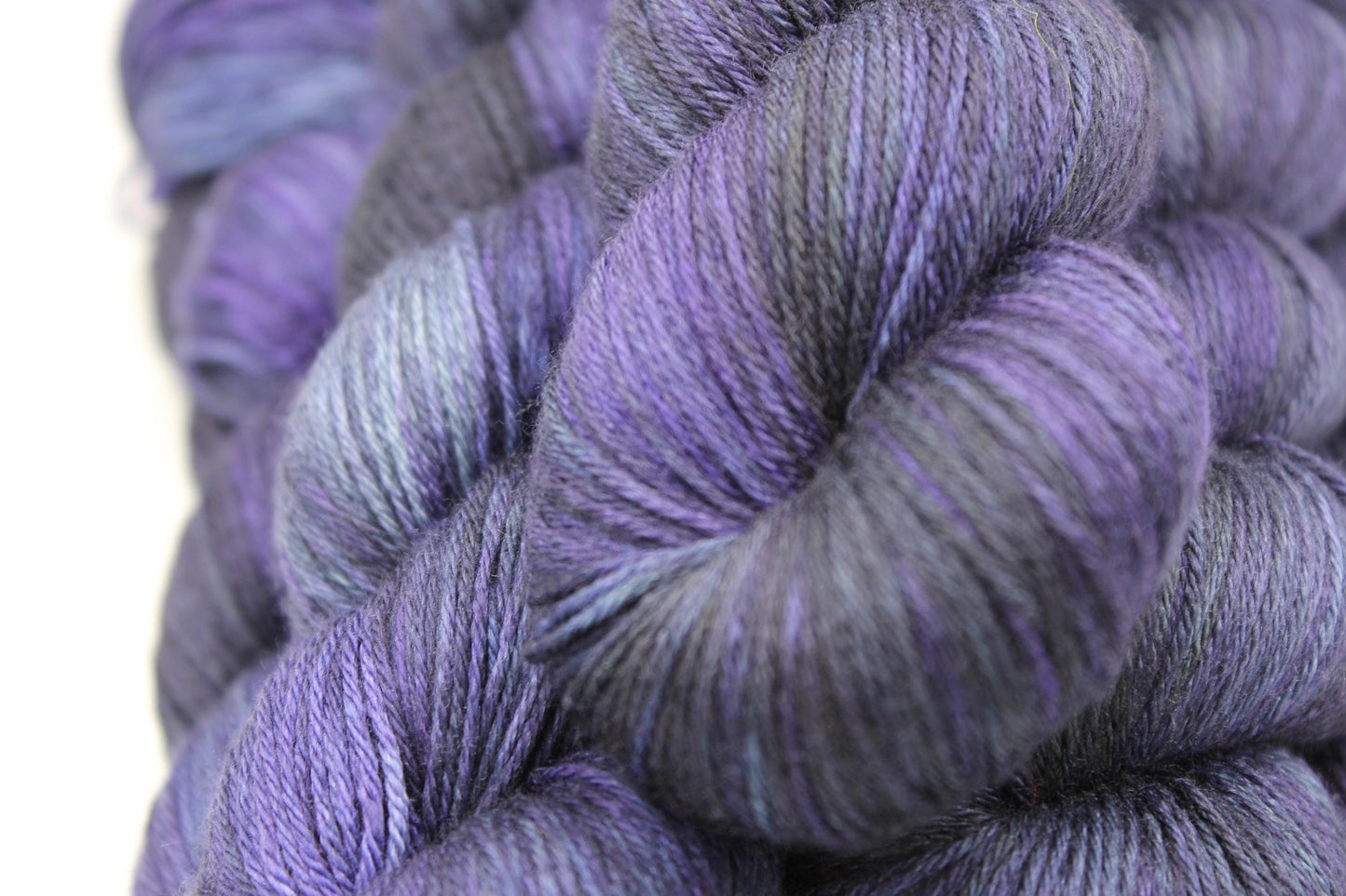 Dark Biddings Sock skein 50% Superwash Merino Wool 50 Silk 100g Skeins