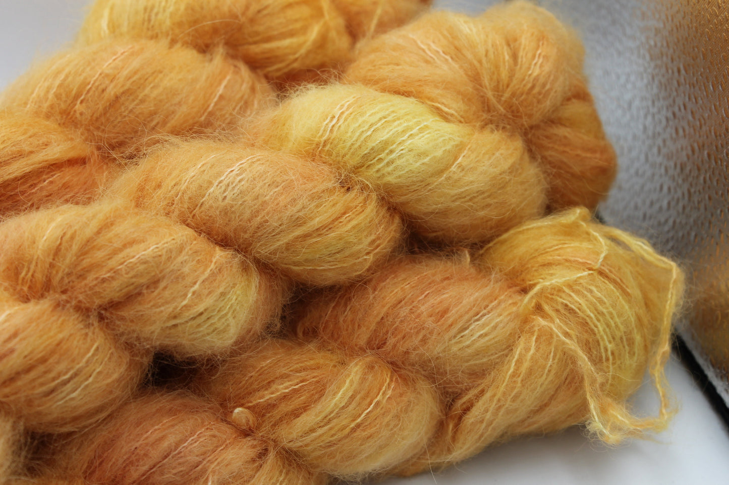 Citrus Lace 50g skein 74% Baby Suri Alpaca 26 Silk
