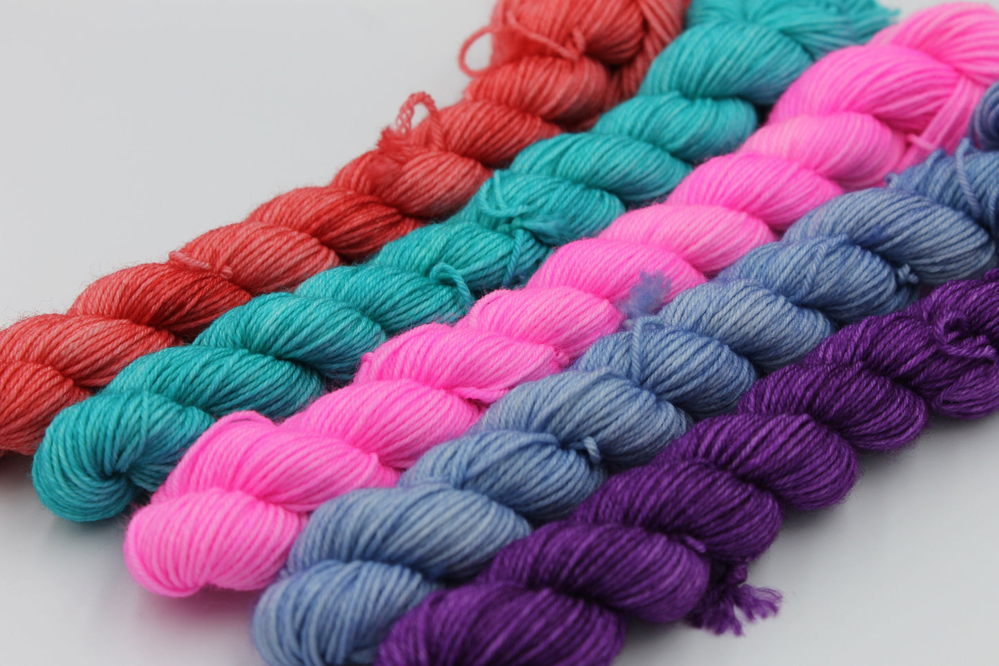Brights II Mini Skein Set Premium Sock 75% SuperWash Merino and 25 Nylon.5x20g