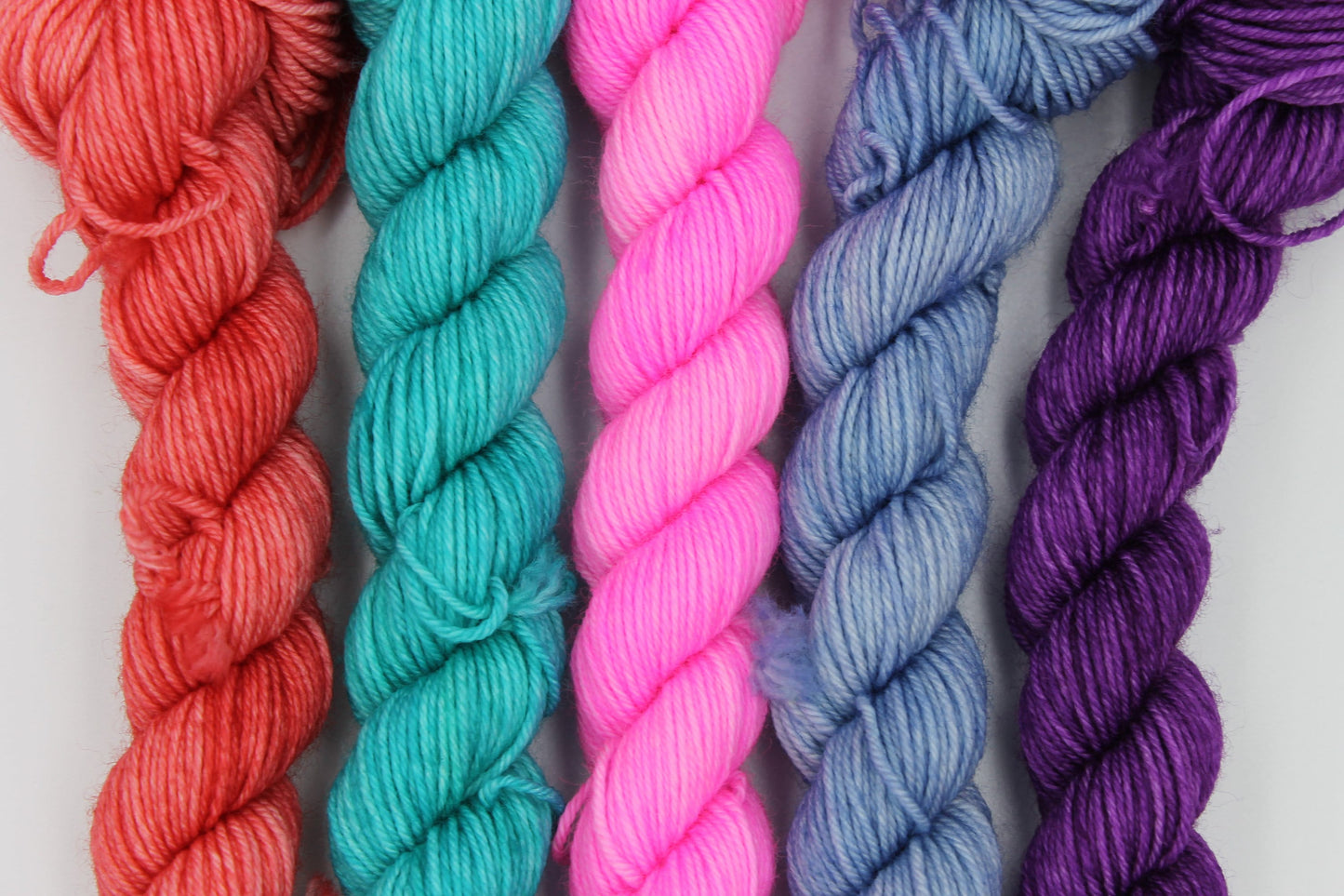 Brights II Mini Skein Set Premium Sock 75% SuperWash Merino and 25 Nylon.5x20g