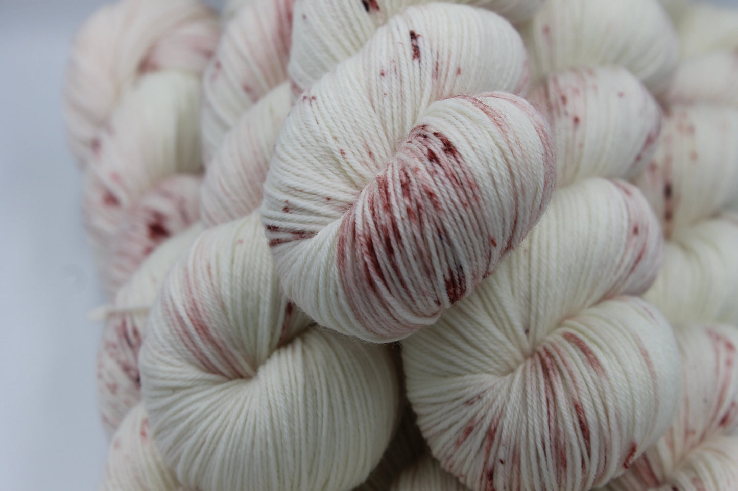 Old Rose Light Speckle Sock Skein 75% SuperWash Merino and 25 Nylon Hand Dyed Yarn 100g