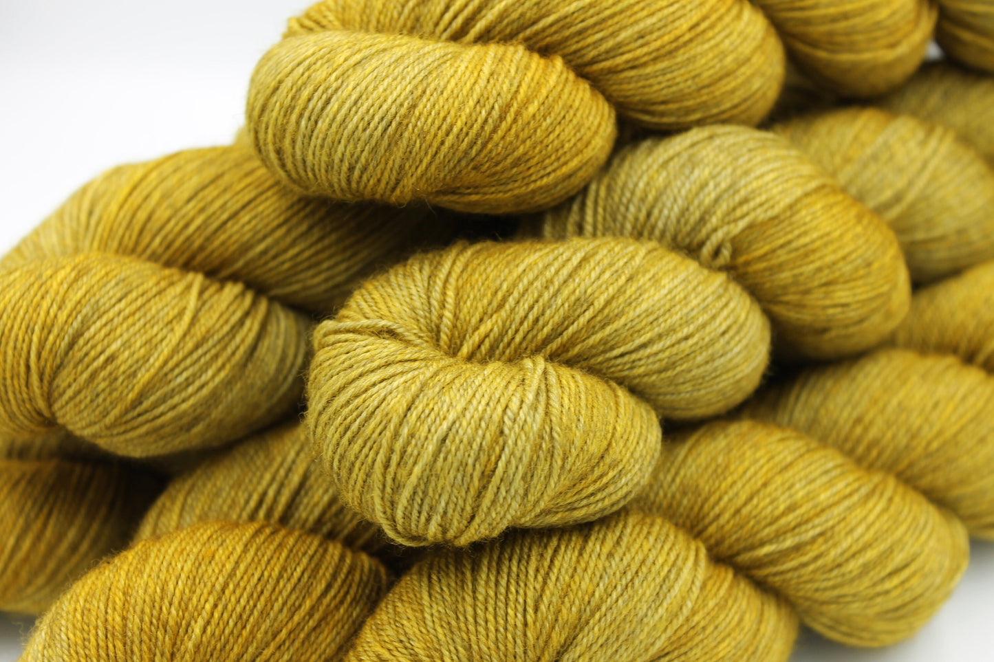 Mustard Sock Skein 70% Superwash Merino 20 Yak 10 Nylon 100g