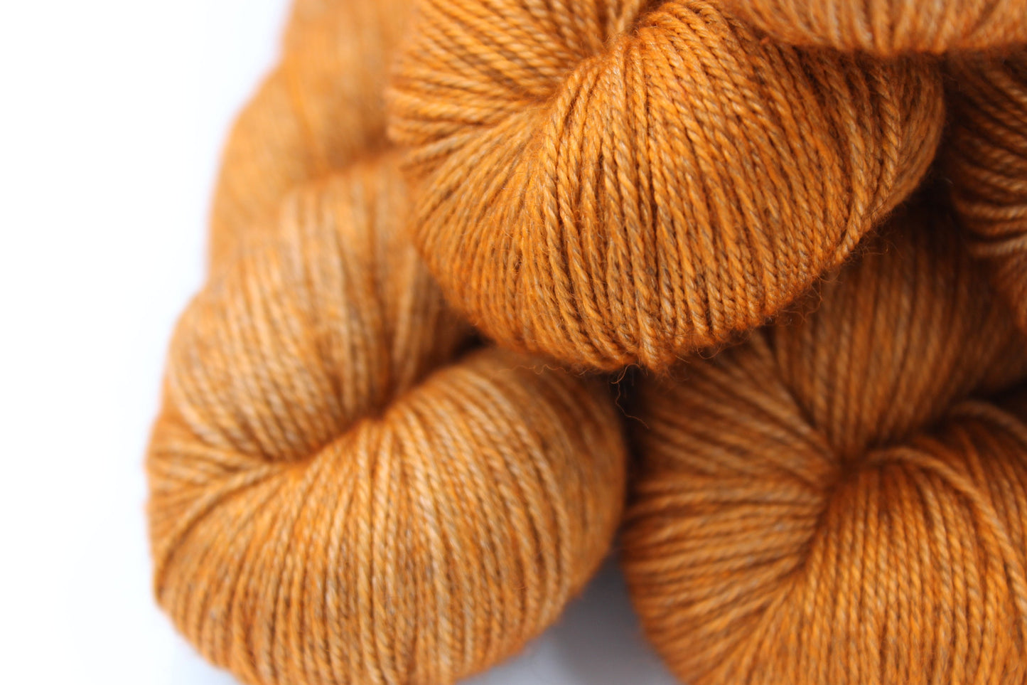 Marmalade Sock Skein 60% SuperWash Merino 20 silk and 20 Yak Hand Dyed Yarn