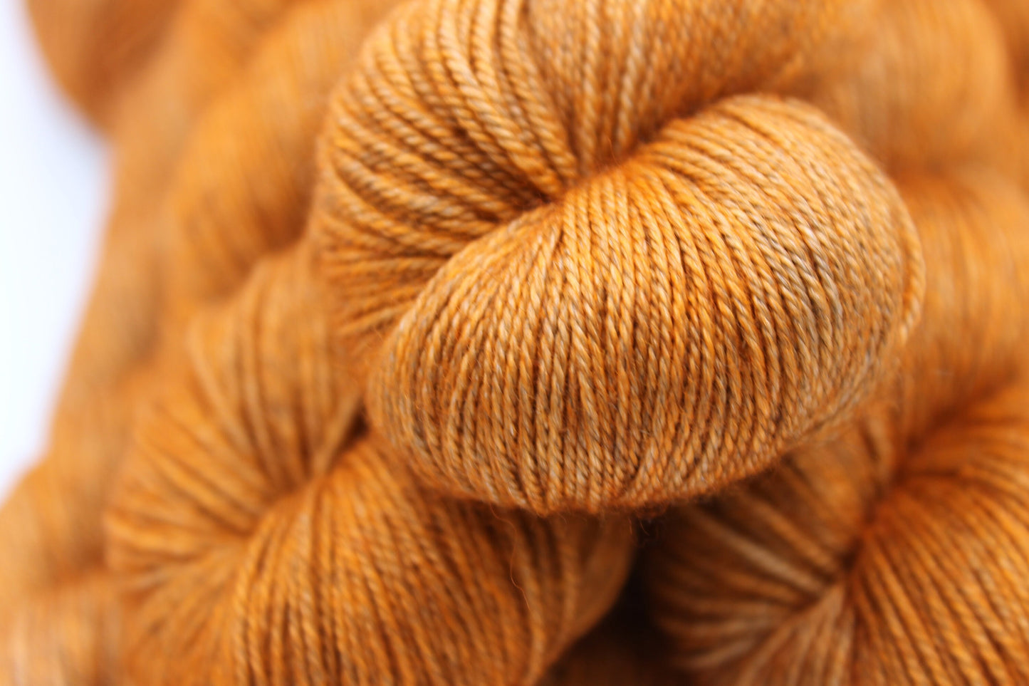 Marmalade Sock Skein 60% SuperWash Merino 20 silk and 20 Yak Hand Dyed Yarn