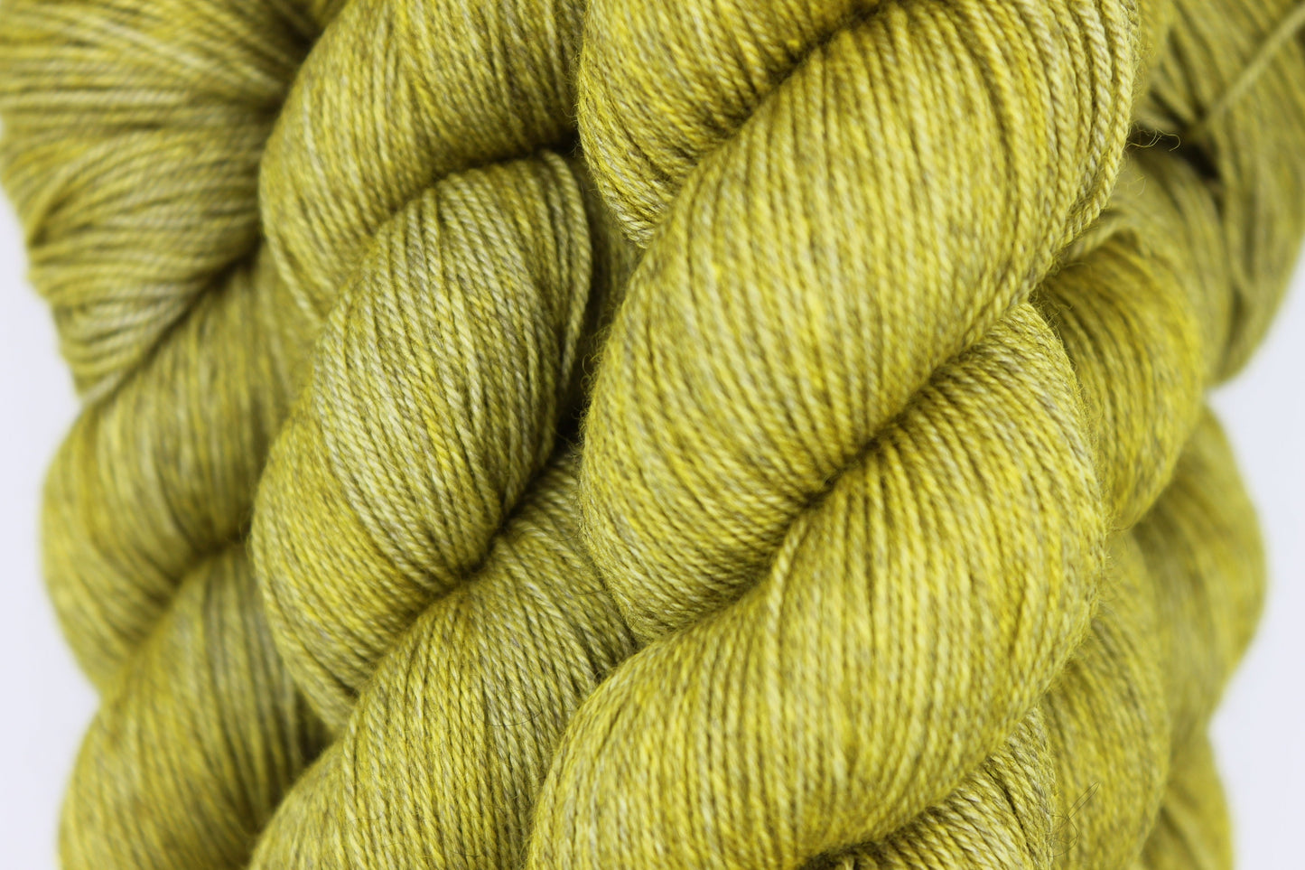 Moss Sock Skein 60% SuperWash Merino 20 silk and 20 Yak Hand Dyed Yarn