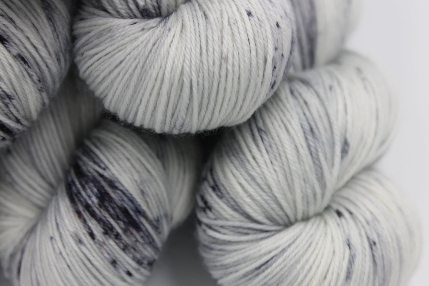 Granite Deep Speckle Sock Skein 75% SuperWash Merino and 25 Nylon Hand Dyed Yarn 100g