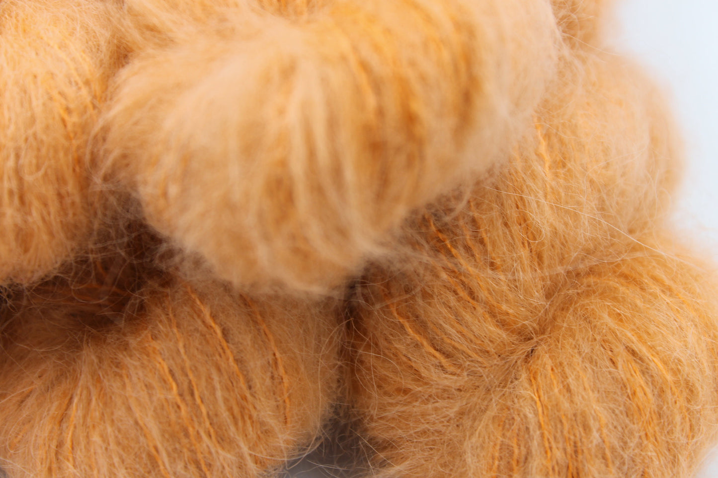 Pumpkin Lace 50g skein 74% Baby Suri Alpaca 26 Silk