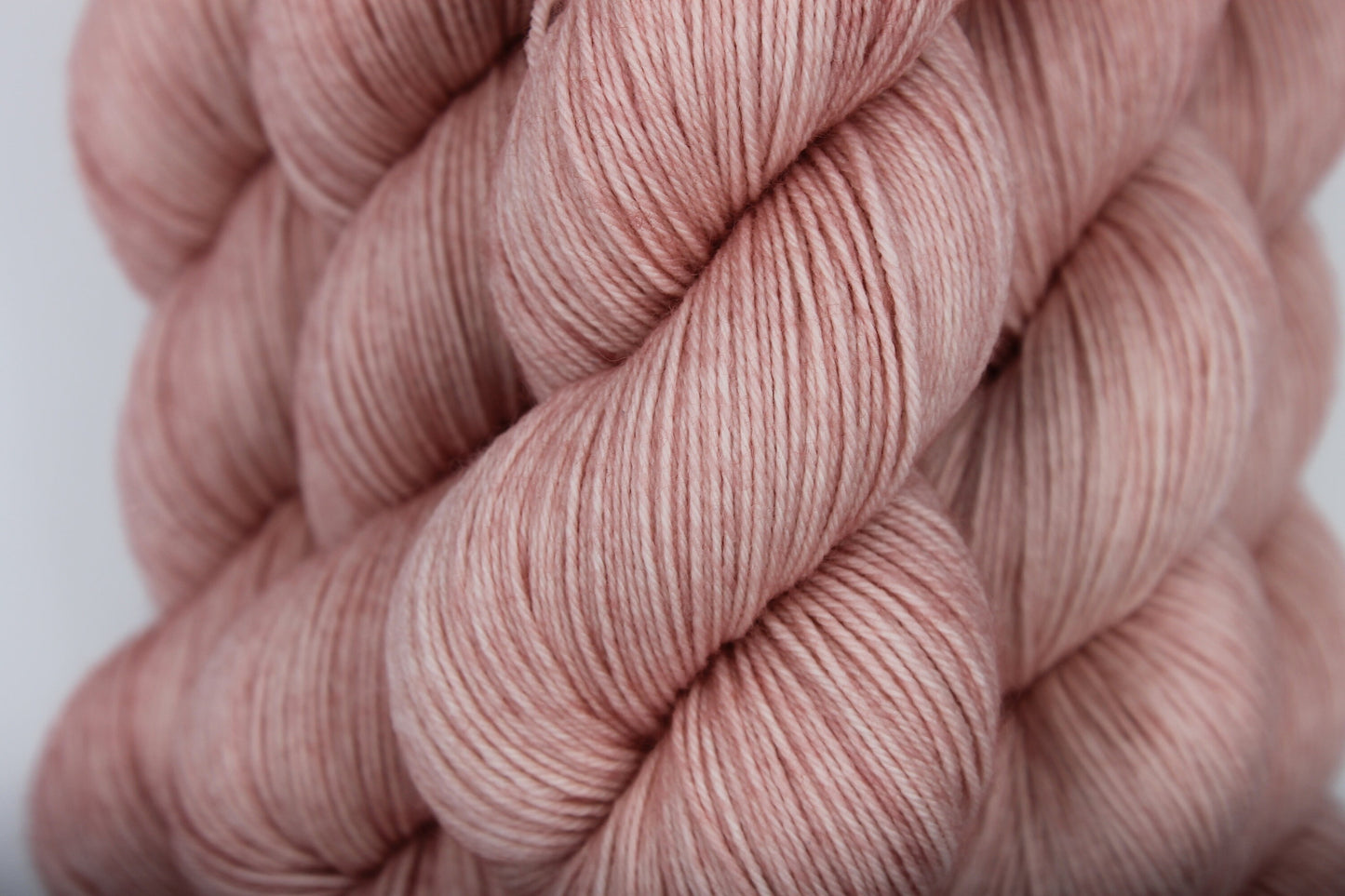 Old Rose Sock Skein 75% SuperWash Merino and 25 Nylon Hand Dyed Yarn 100g