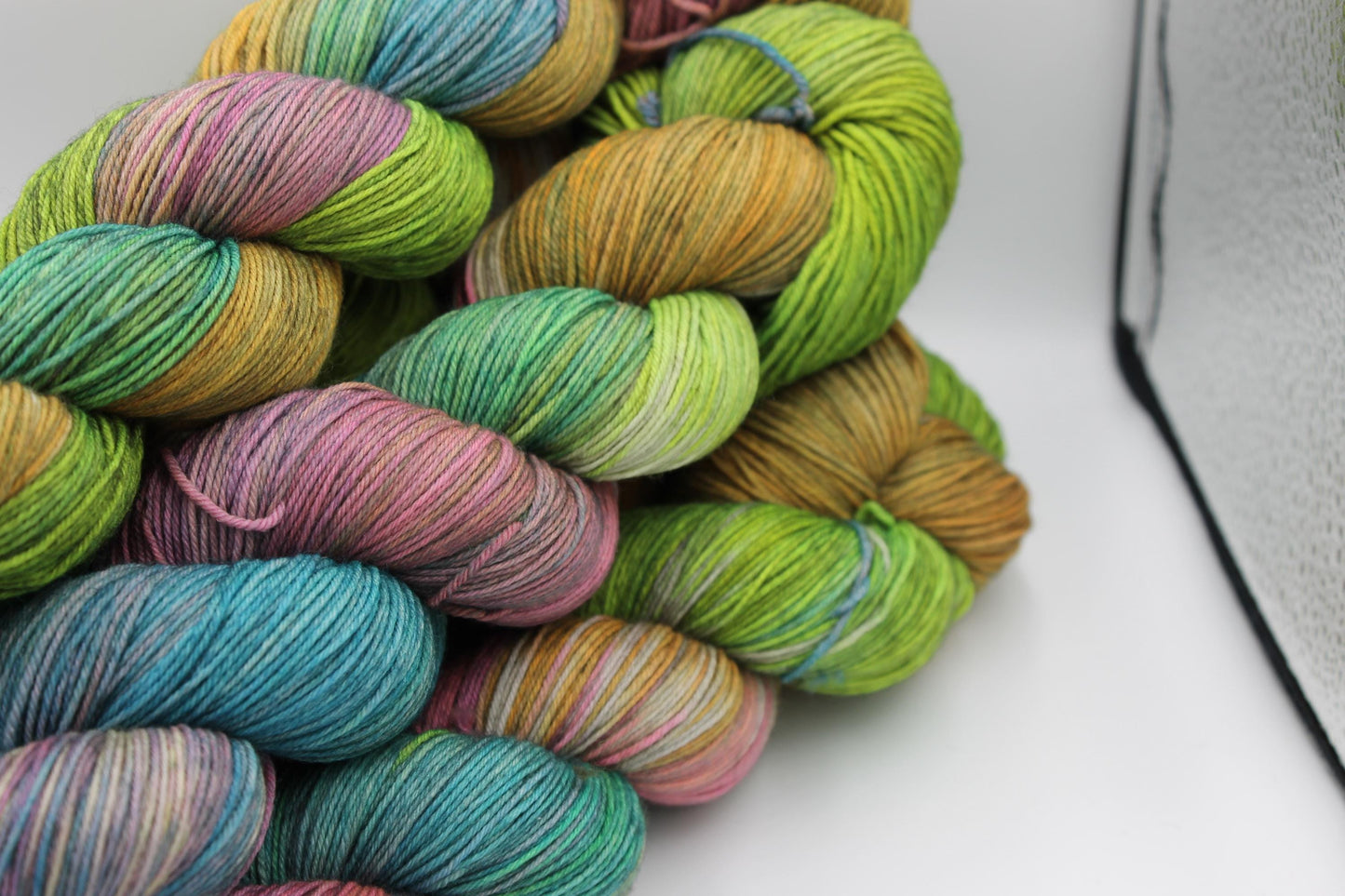 Misty Moorland Sock Skein 75% SuperWash Merino and 25 Nylon Hand Dyed Yarn 100g