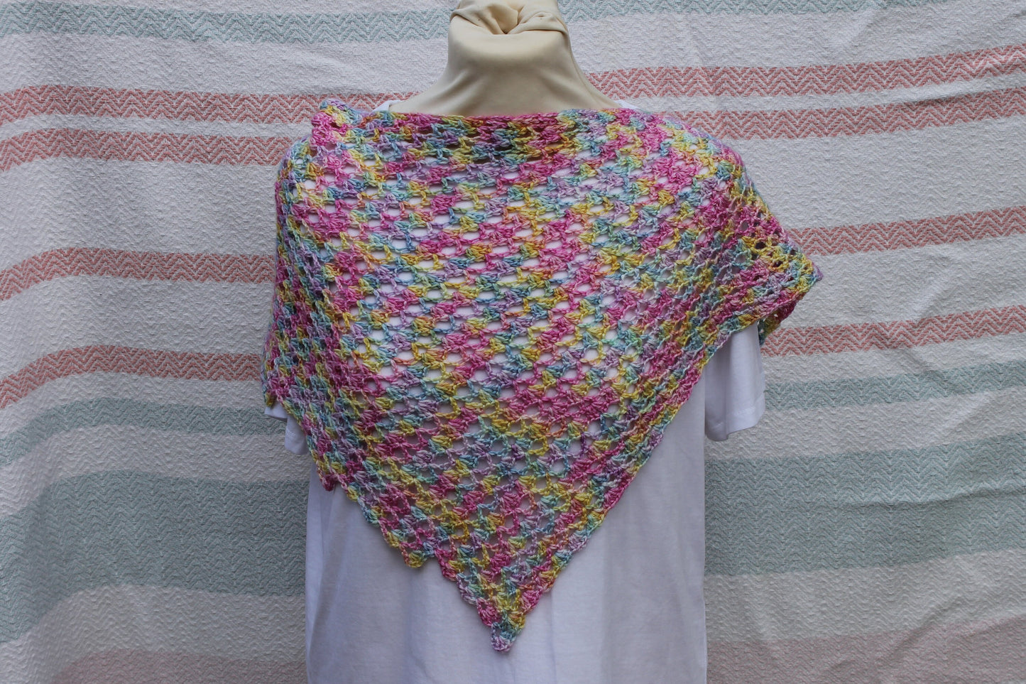 Pastel Rainbow Sock skein 50% Superwash Merino Wool 50 Silk 100g Skeins
