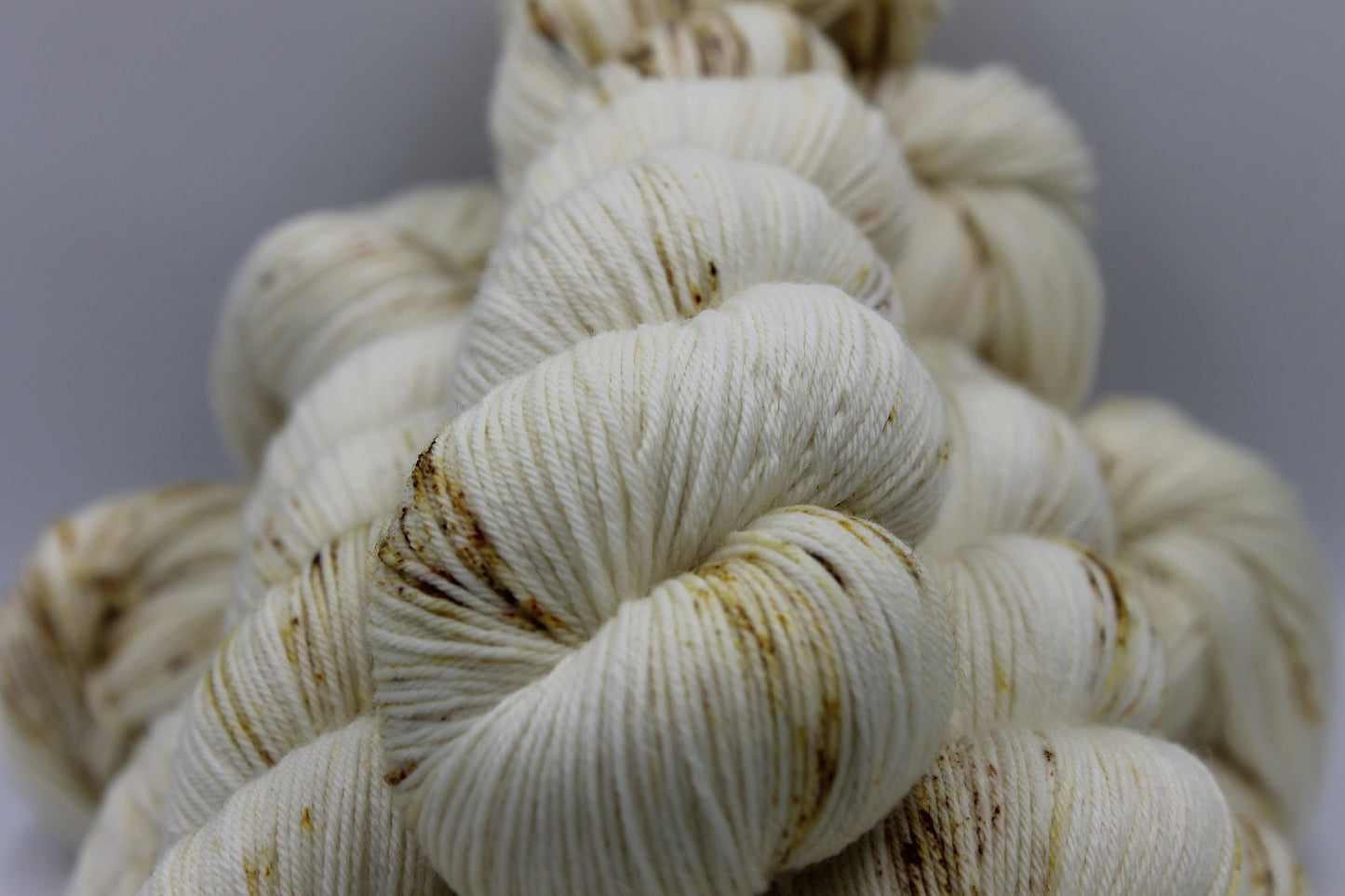 Sugarcane Light Speckle Sock Skein 75% SuperWash Merino and 25 Nylon Hand Dyed Yarn 100g