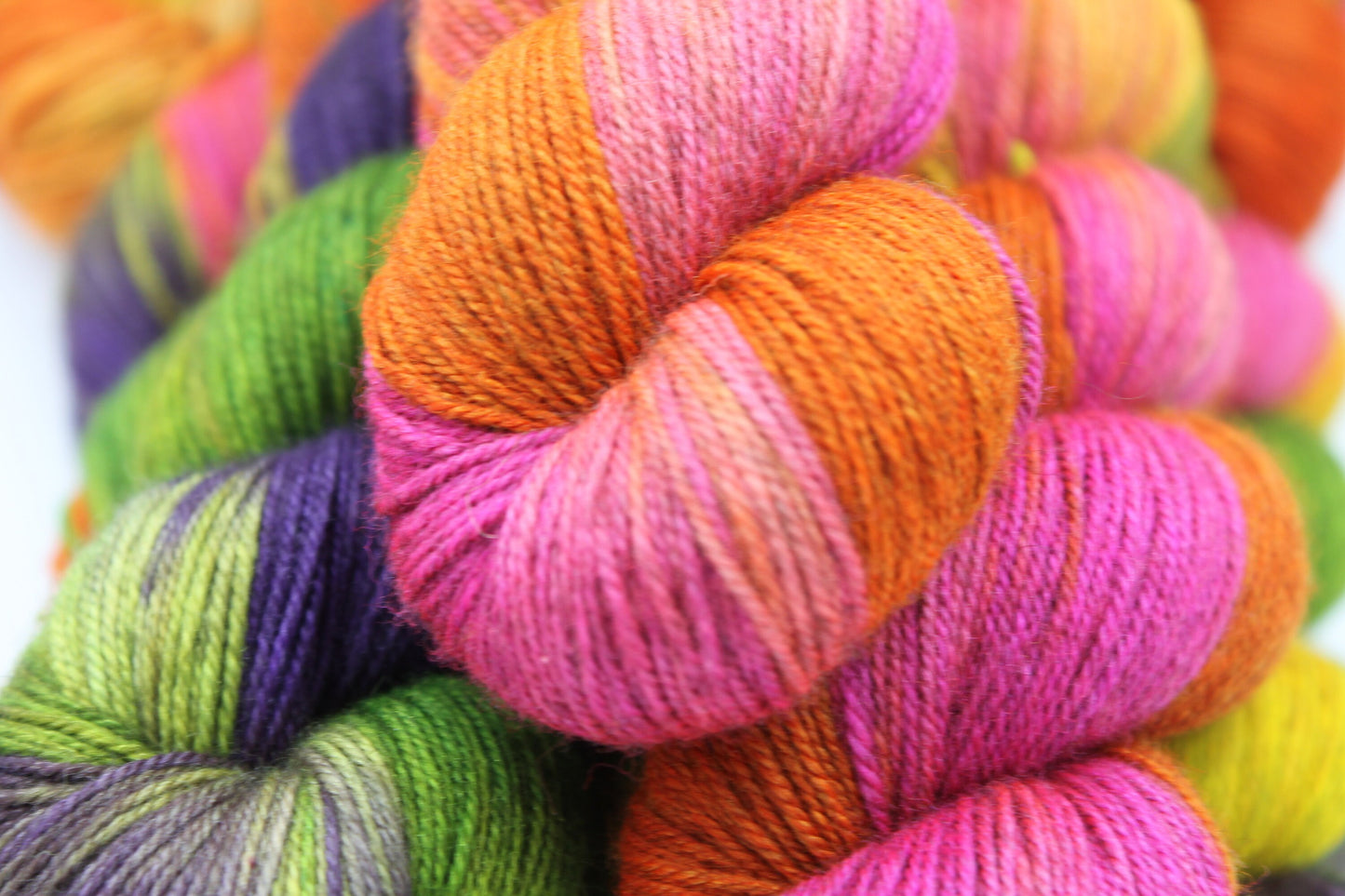 Spice Market Sock Skein 60% SuperWash Merino 20 silk and 20 Yak Hand Dyed Yarn