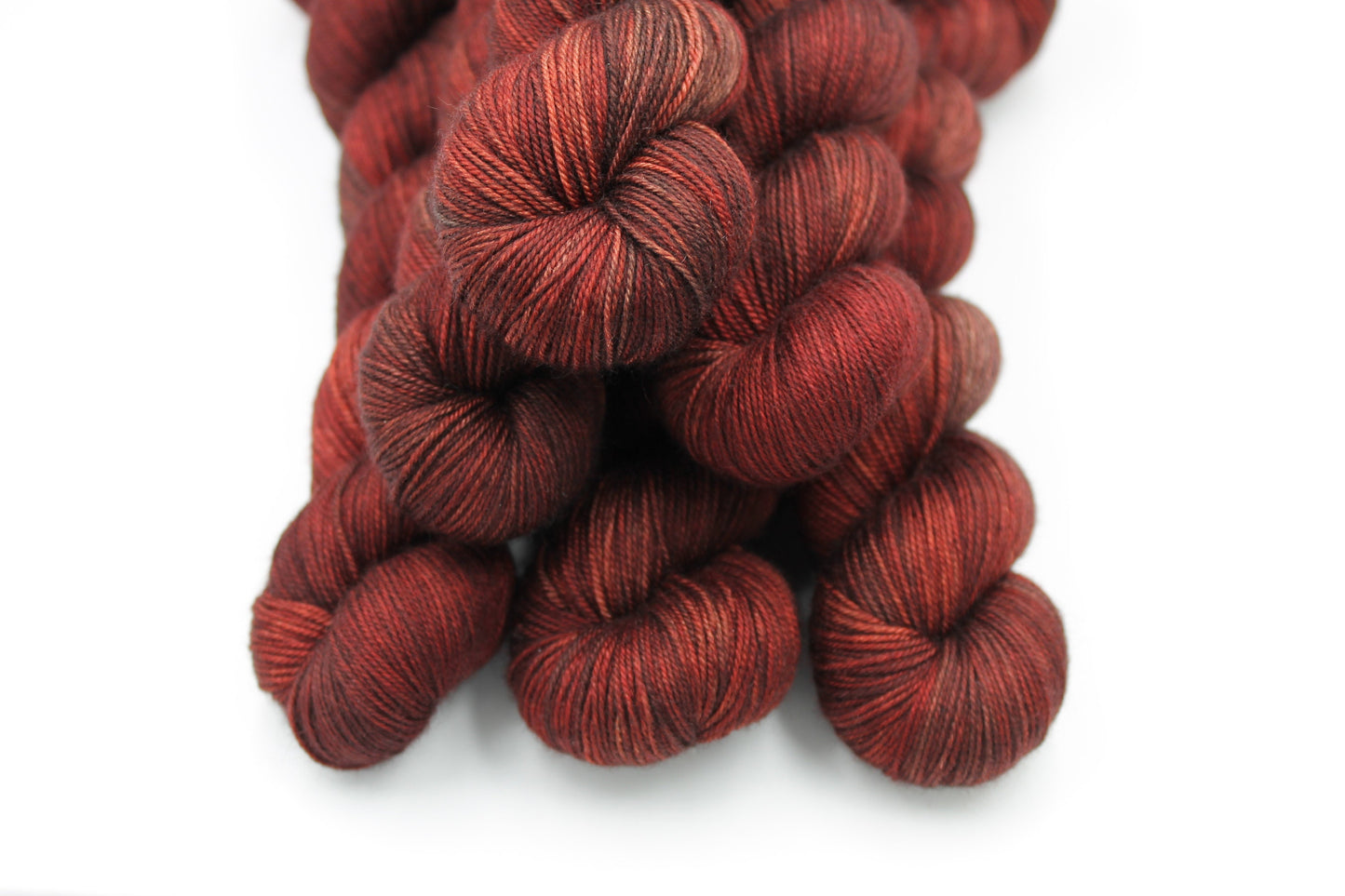 Victorian Gothic Sock Skein 60% SuperWash Merino 20 silk and 20 Yak Hand Dyed Yarn