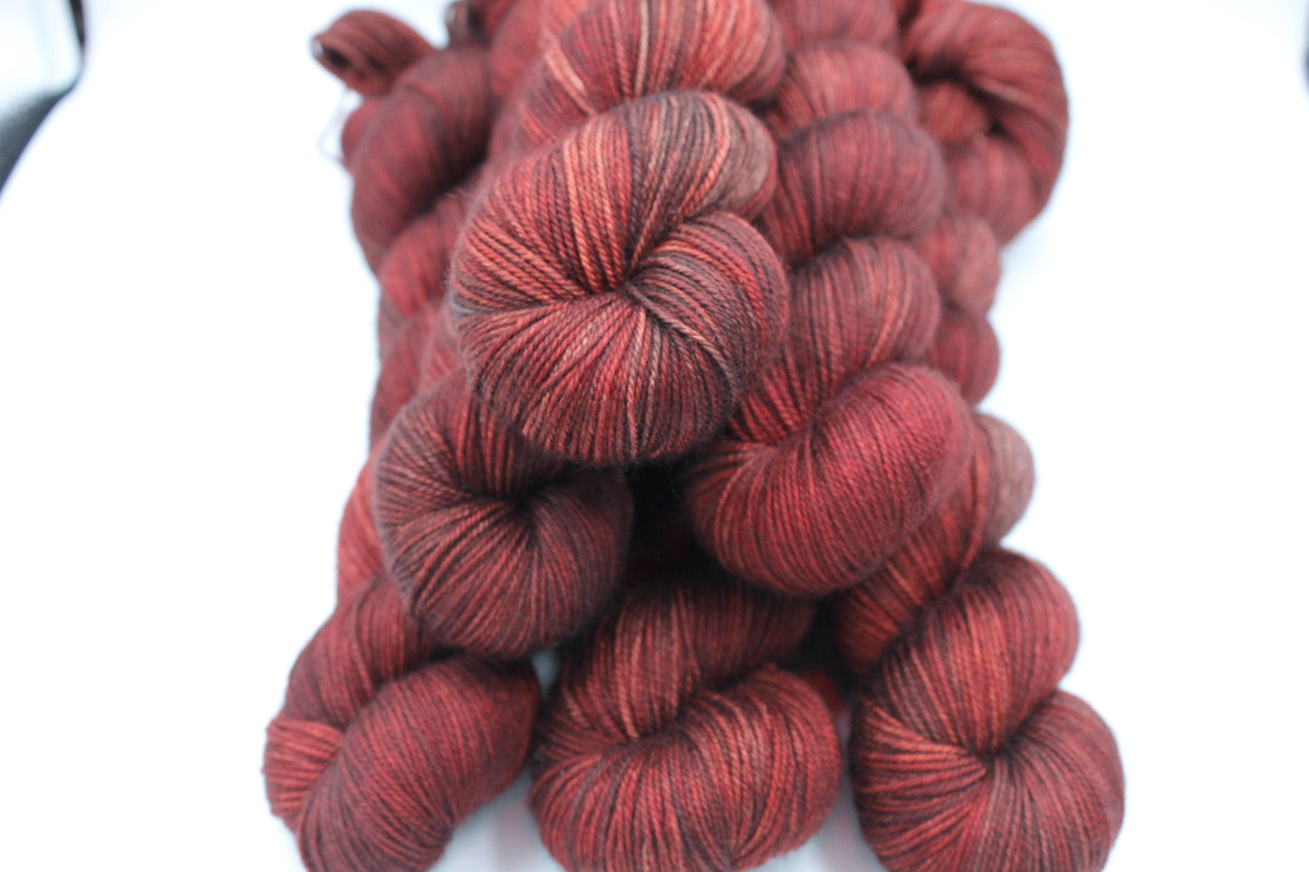 Victorian Gothic Sock Skein 60% SuperWash Merino 20 silk and 20 Yak Hand Dyed Yarn