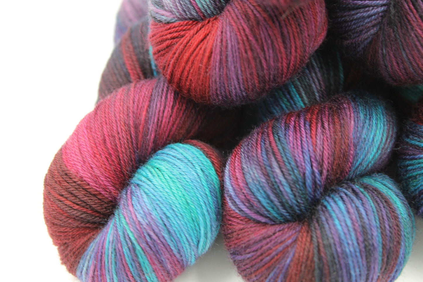 Sherlocks Smoking Jacket. Sock skein 75% SuperWash Merino and 25 Nylon Hand Dyed Yarn 100g