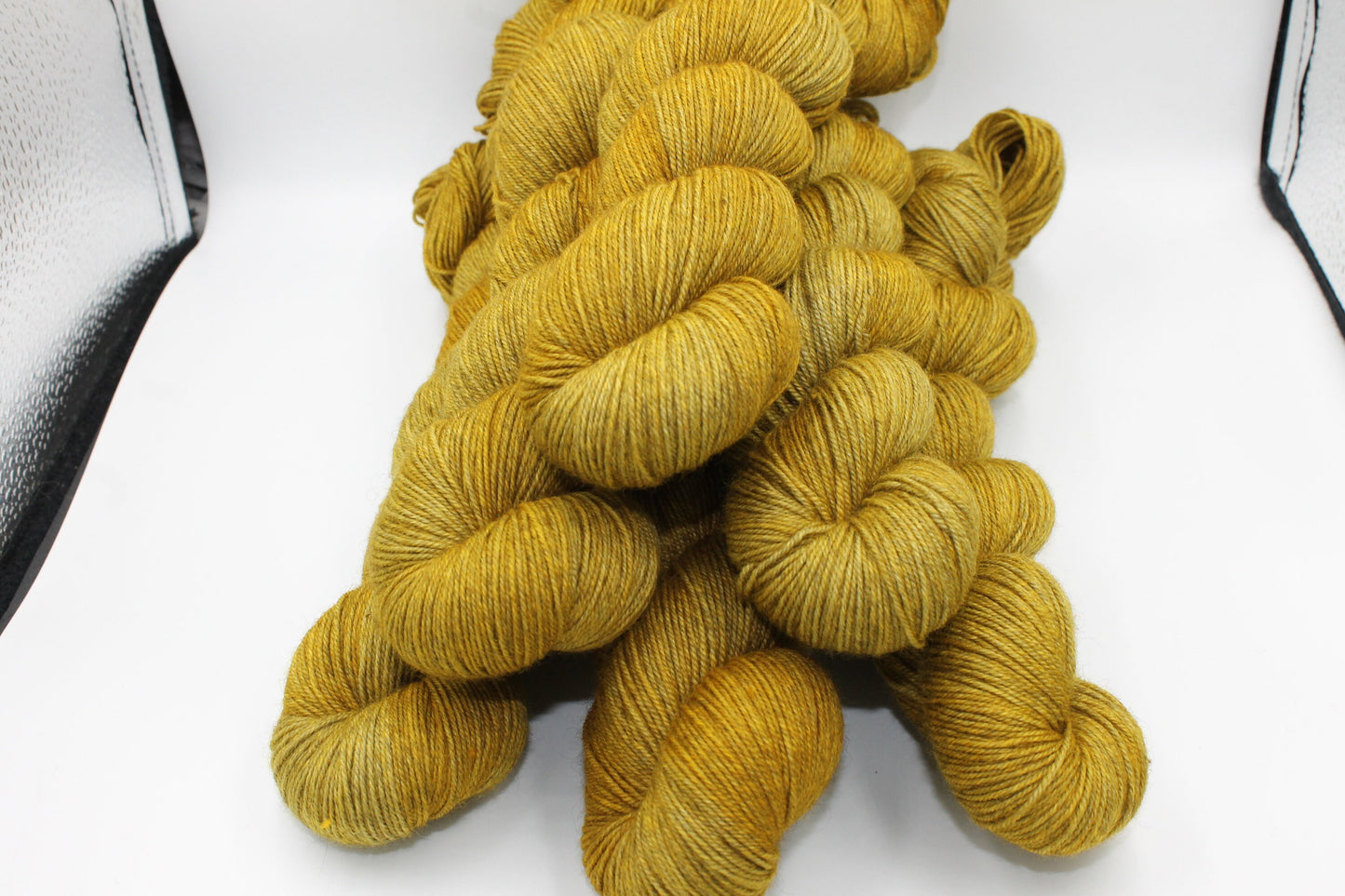 Mustard Sock Skein 70% Superwash Merino 20 Yak 10 Nylon 100g