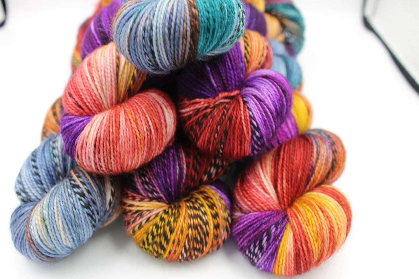 Autumn Zebra Sock Skein 80% SuperWash Merino and 20 Nylon Hand Dyed Zebra Yarn 100g