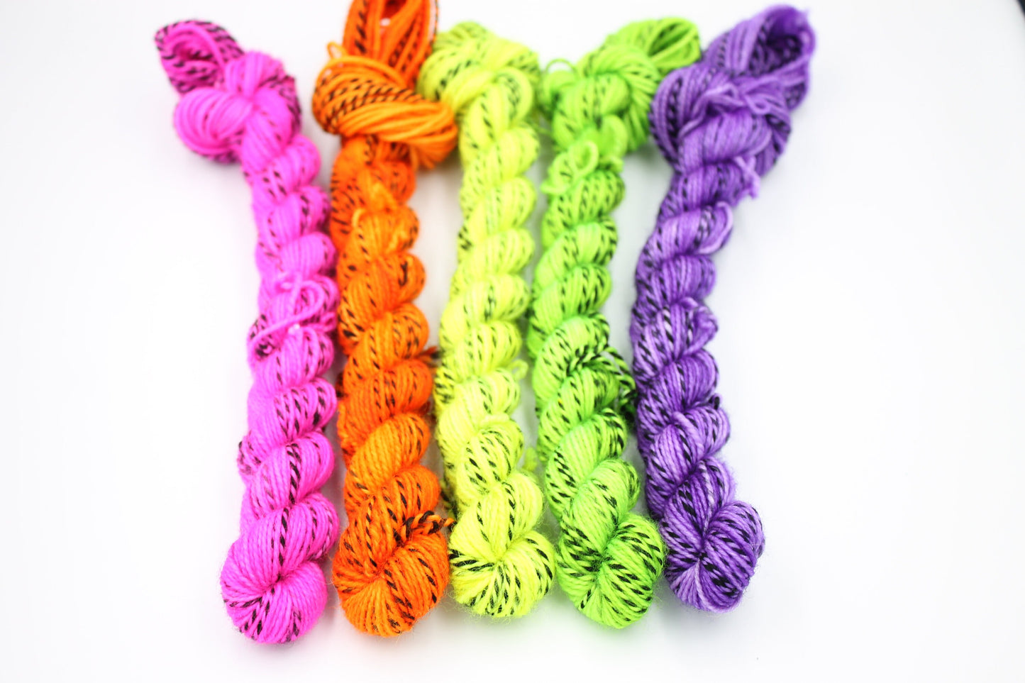 Funky Zebra Sock Skein 80% SuperWash Merino and 20 Nylon Hand Dyed Zebra Yarn 5 x 20g