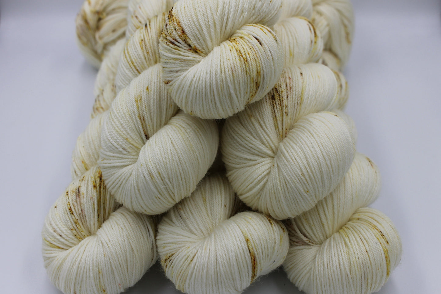 Sugarcane Light Speckle Sock Skein 75% SuperWash Merino and 25 Nylon Hand Dyed Yarn 100g