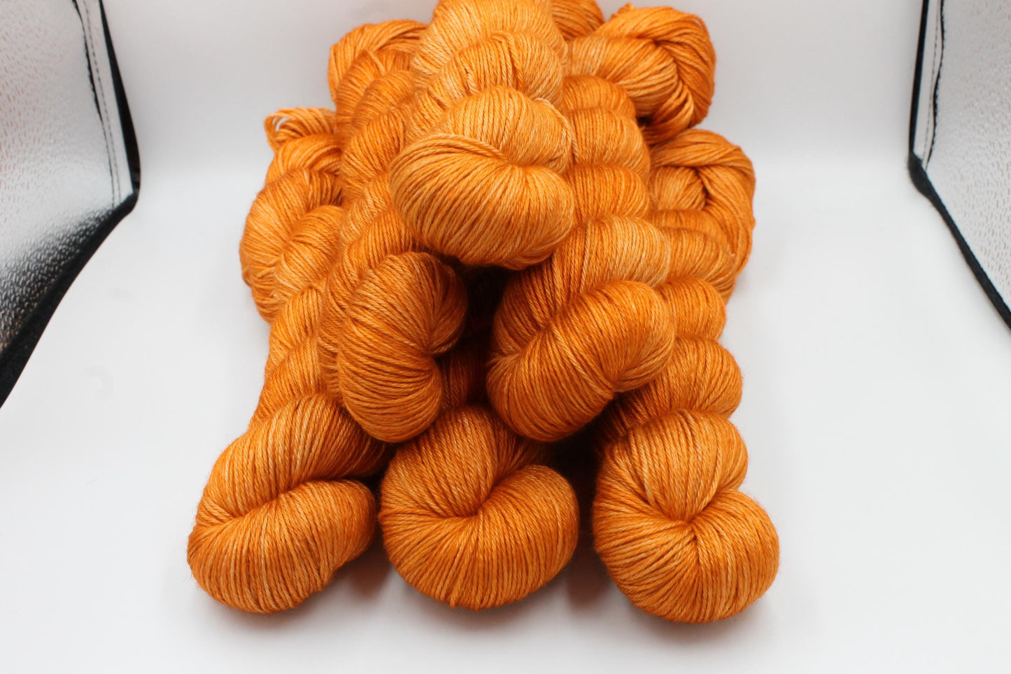 Pumpkin Sock skein 50% Superwash Merino Wool 50 Silk 100g Skeins