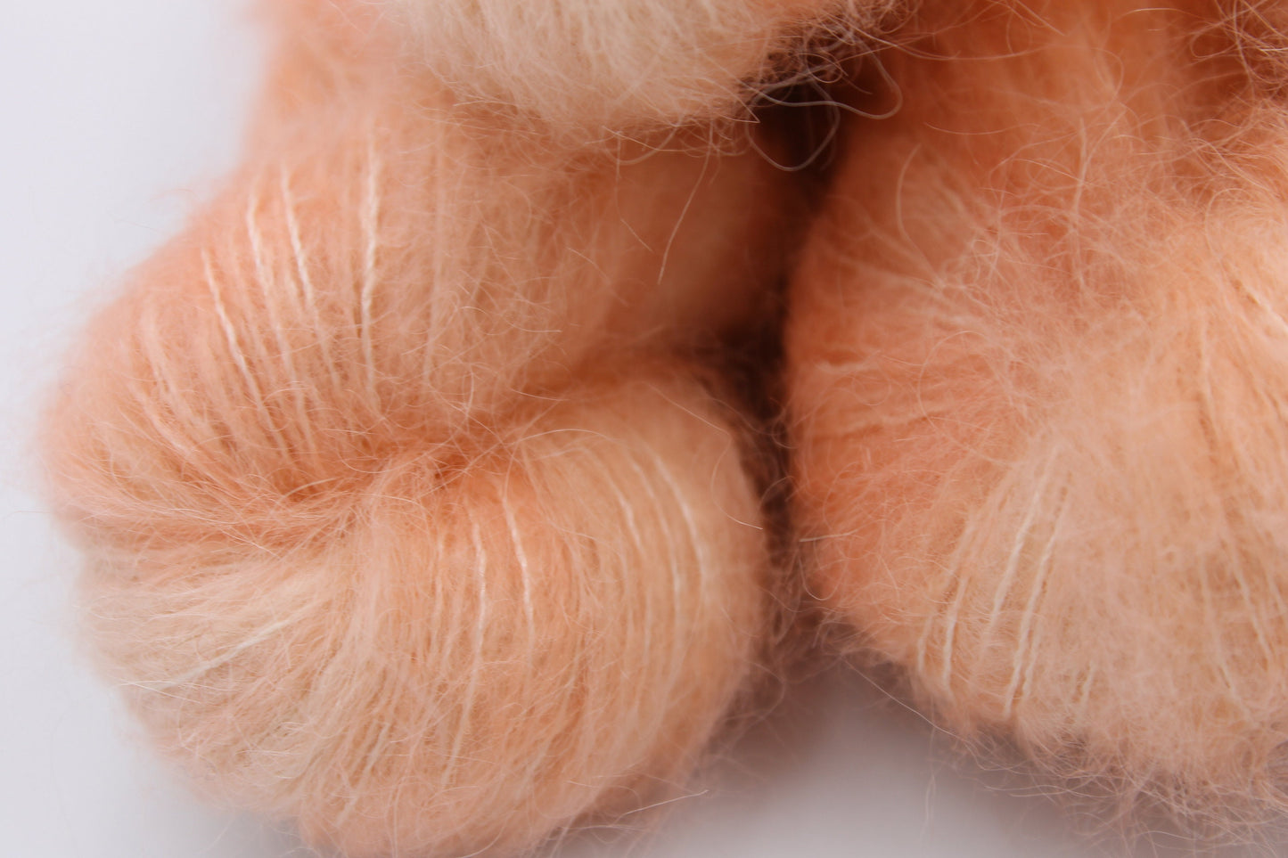 Apricot Exquisite Lace 50g skein 74% Baby Suri Alpaca 26 Mulberry Silk