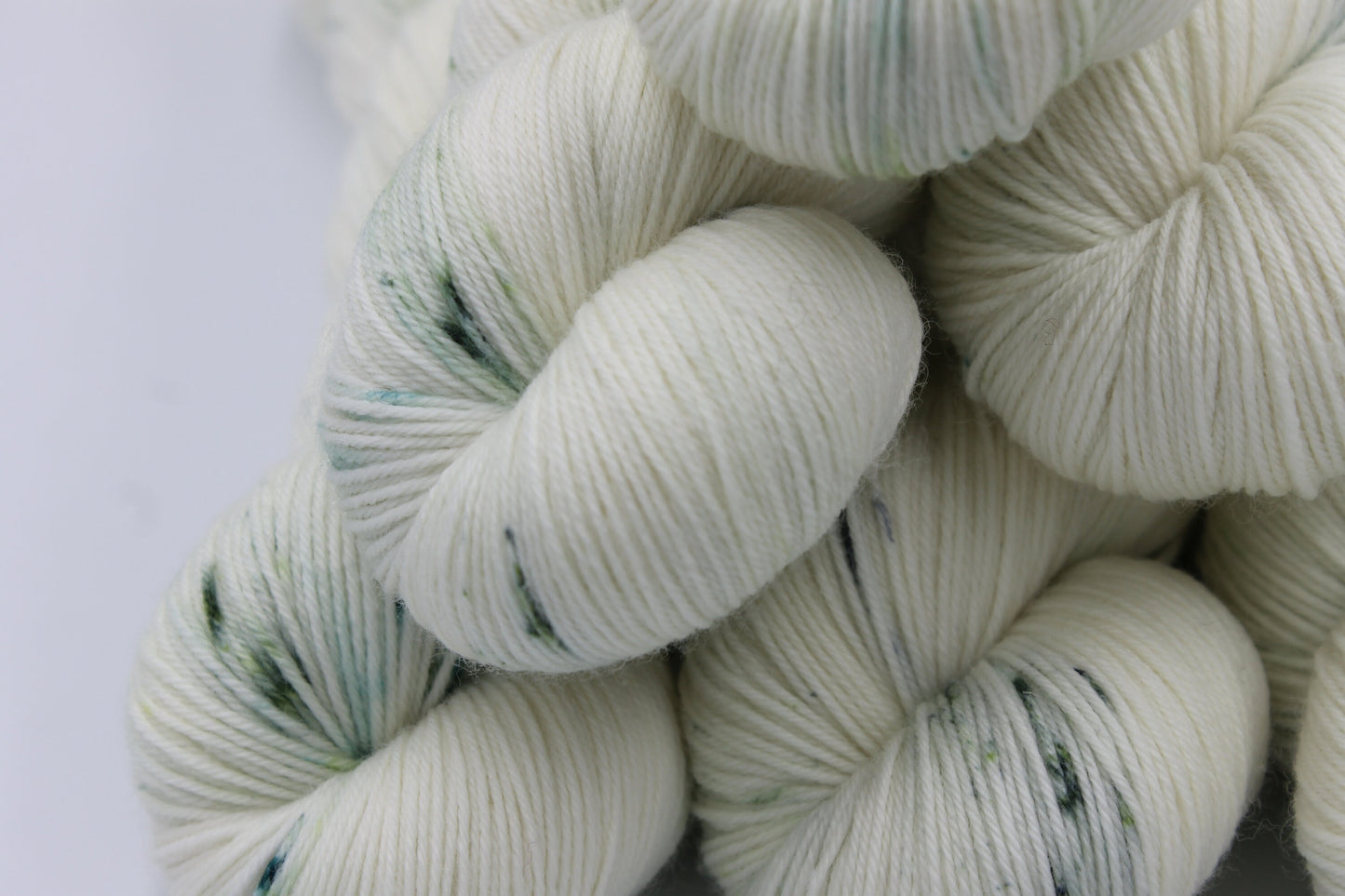 Saltmarsh Light Speckle Sock Skein 75% SuperWash Merino and 25 Nylon Hand Dyed Yarn 100g