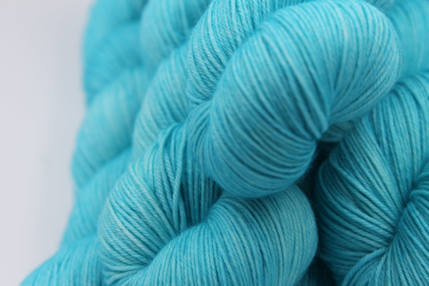 Lagoon Sock Skein 75% SuperWash Merino and 25 Nylon Hand Dyed Yarn 100g