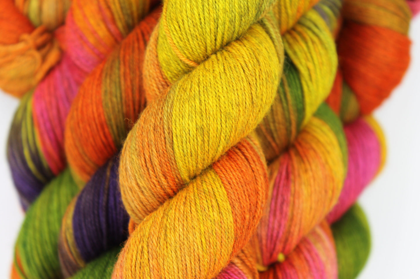 Spice Market Sock Skein 60% SuperWash Merino 20 silk and 20 Yak Hand Dyed Yarn