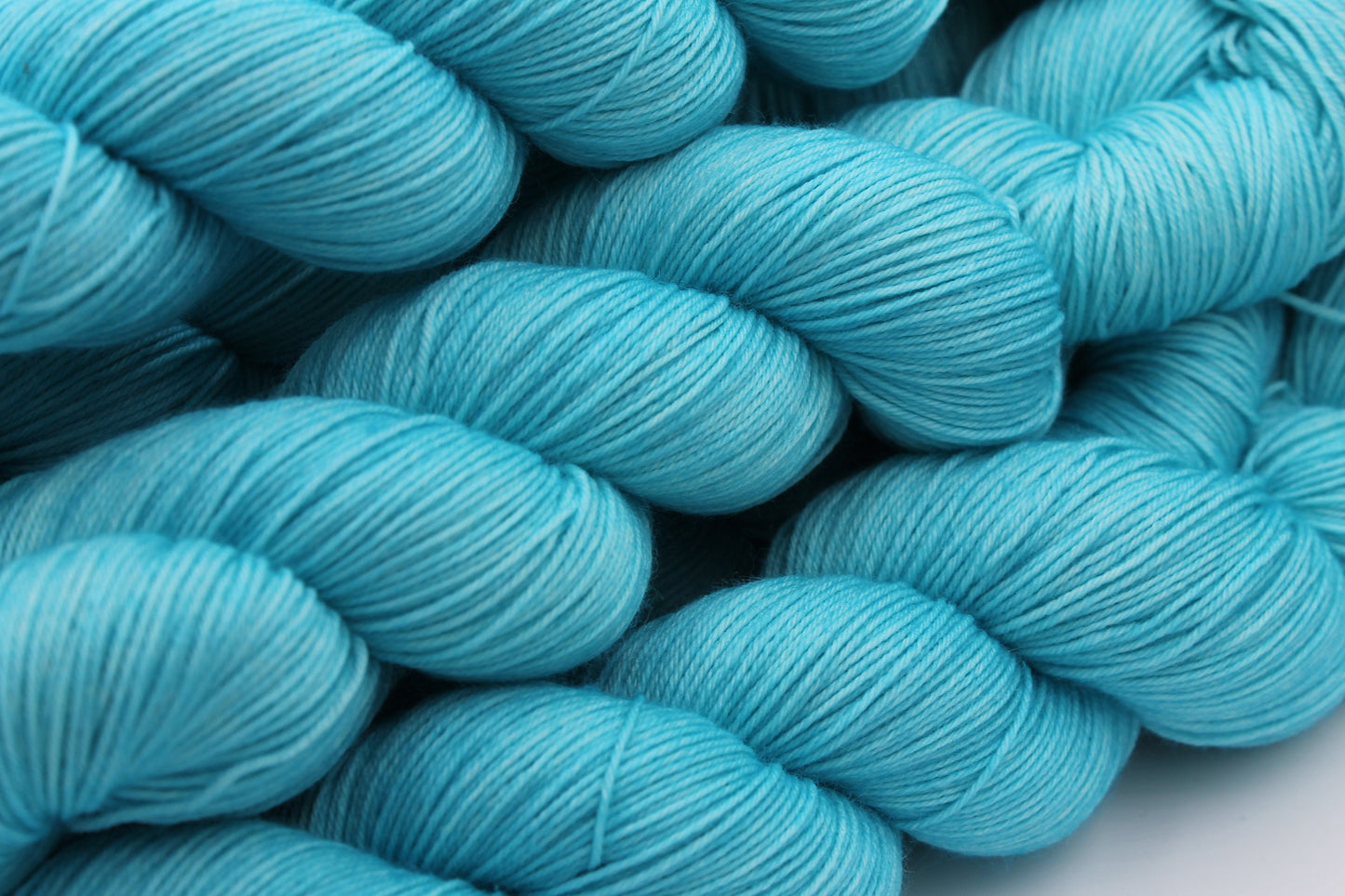 Lagoon Sock Skein 75% SuperWash Merino and 25 Nylon Hand Dyed Yarn 100g