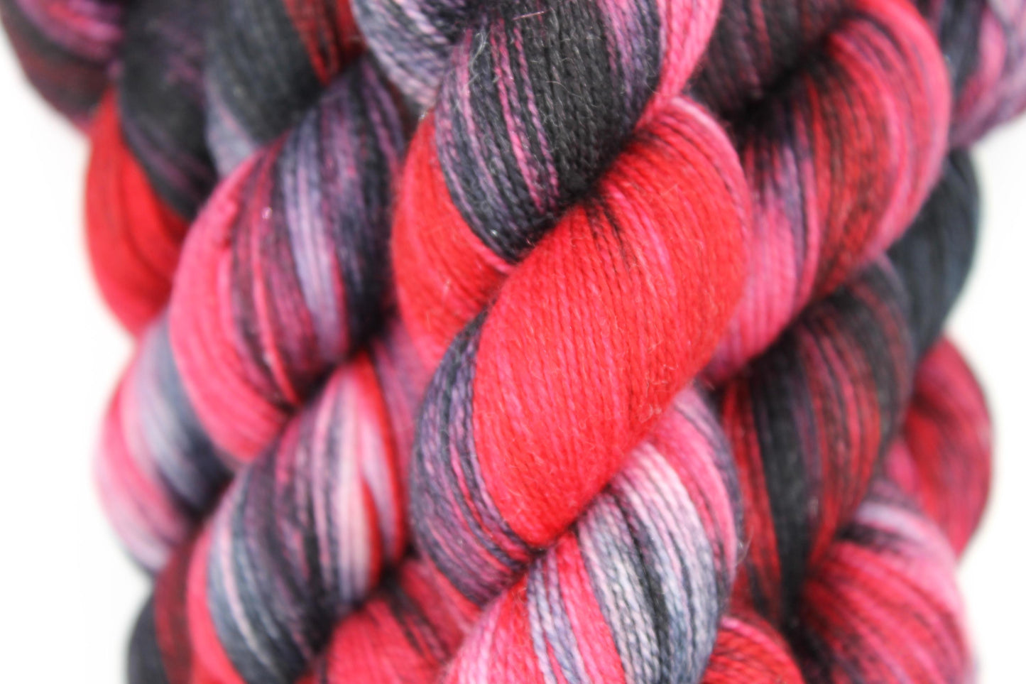 Sparkling Gothic Sock Skein 75% Superwash Merino 20% Nylon 5% Silver Stellina
