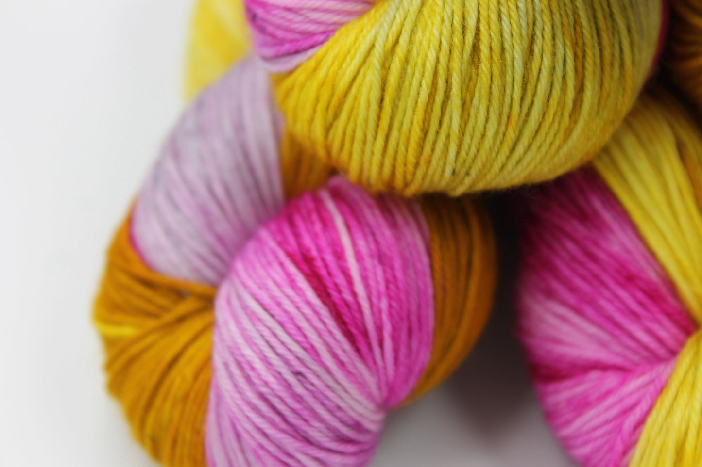 Sugar and Spice. Sock Skein 75% SuperWash Merino and 25 Nylon Hand Dyed Yarn
