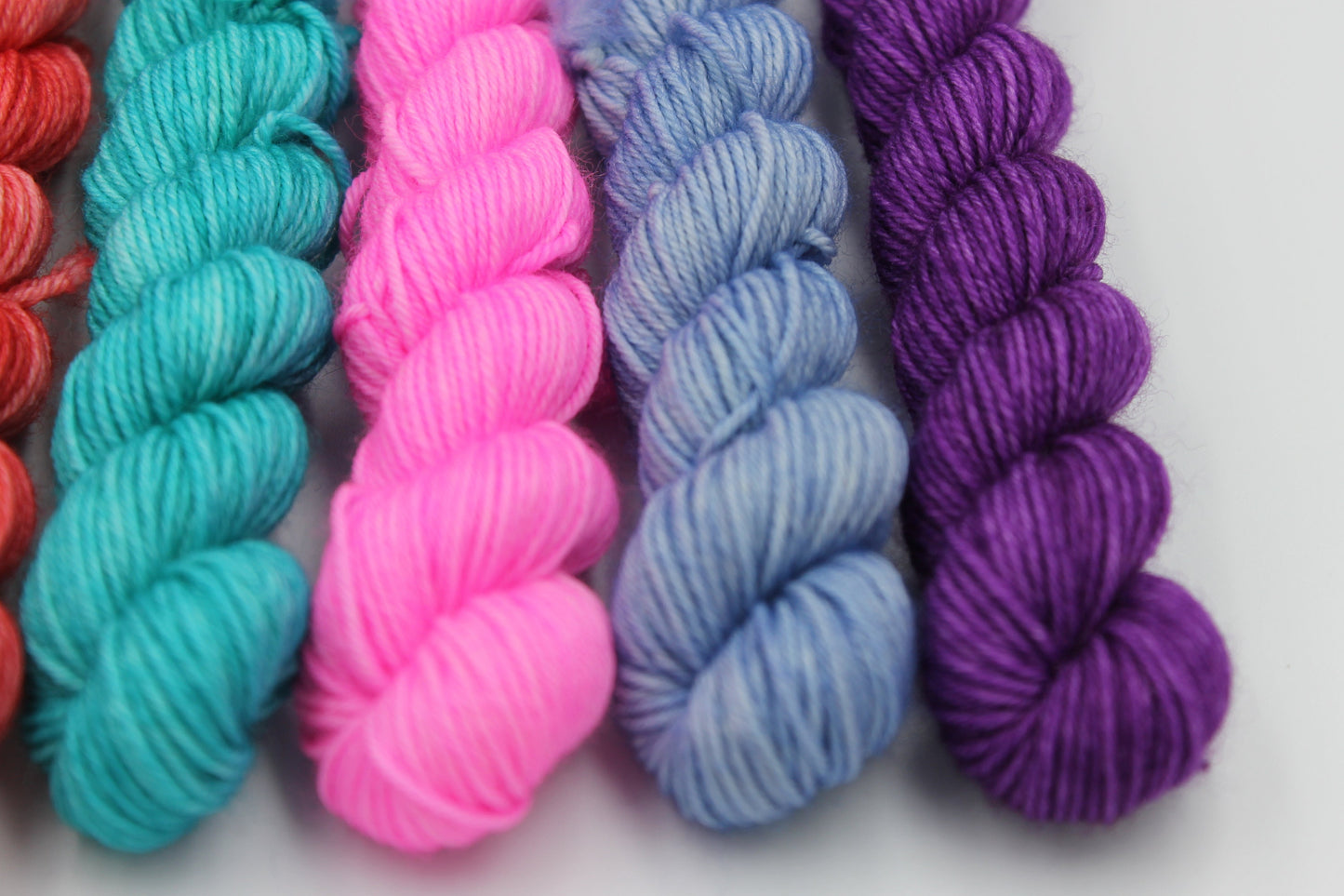 Brights II Mini Skein Set Premium Sock 75% SuperWash Merino and 25 Nylon.5x20g