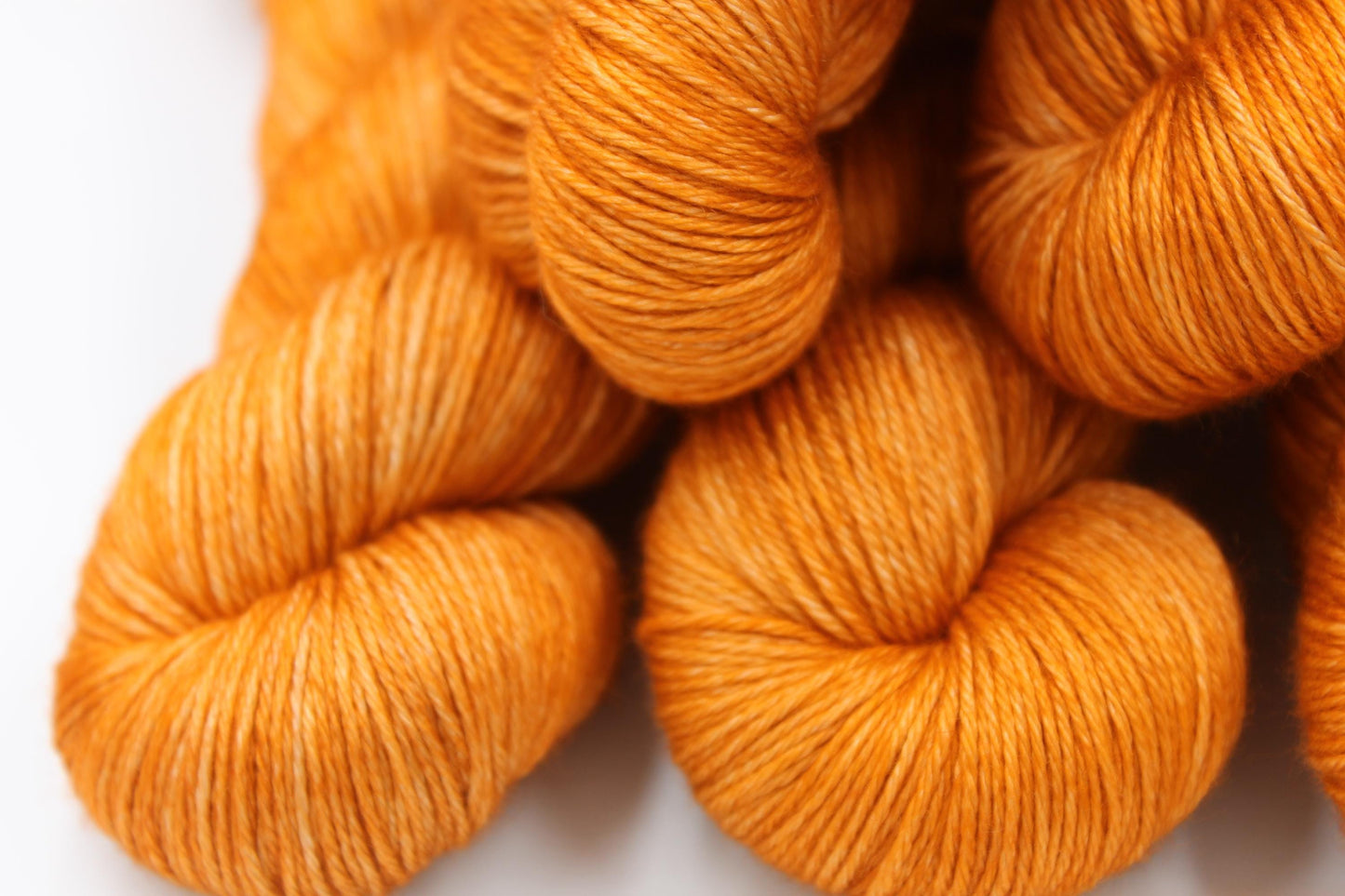 Pumpkin Sock skein 50% Superwash Merino Wool 50 Silk 100g Skeins