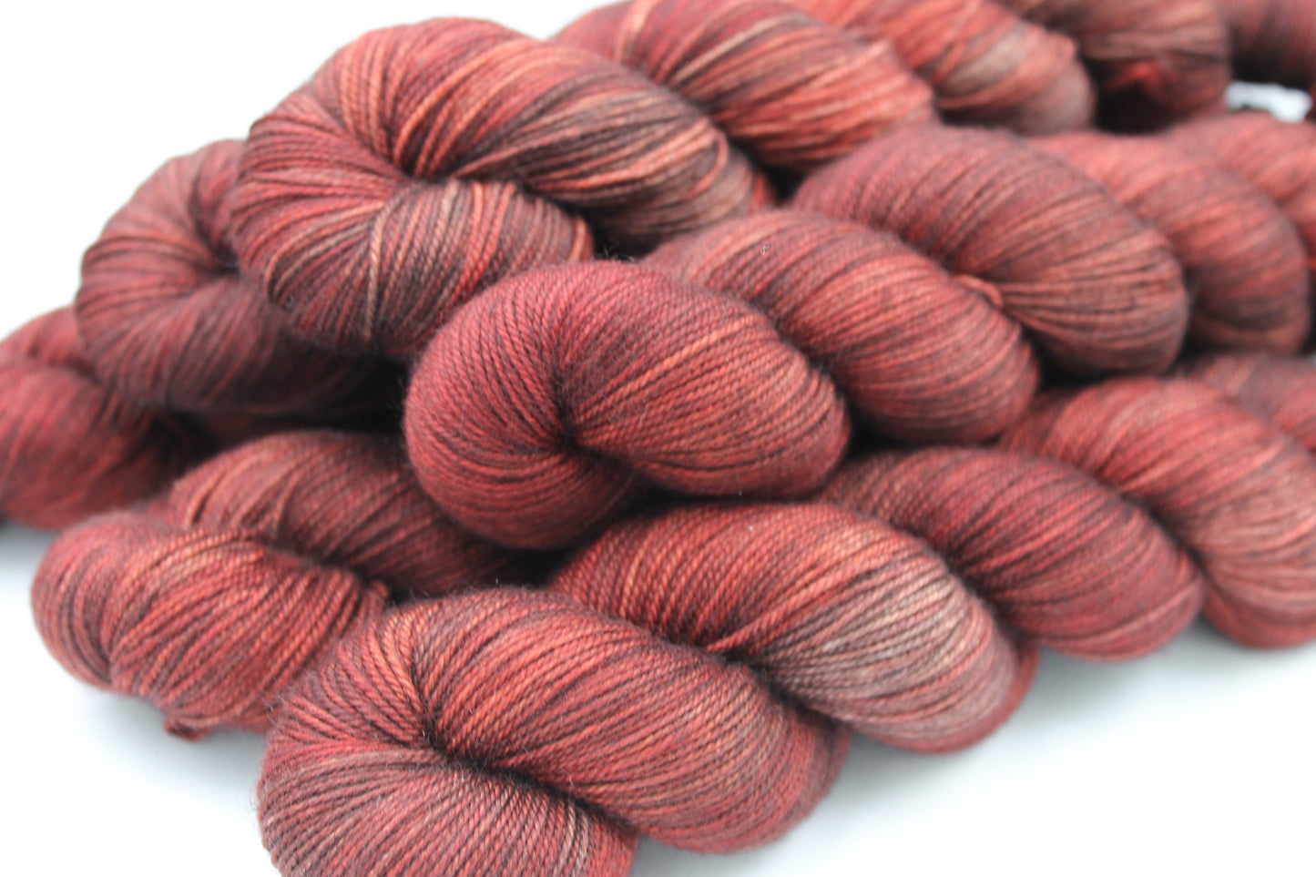 Victorian Gothic Sock Skein 60% SuperWash Merino 20 silk and 20 Yak Hand Dyed Yarn