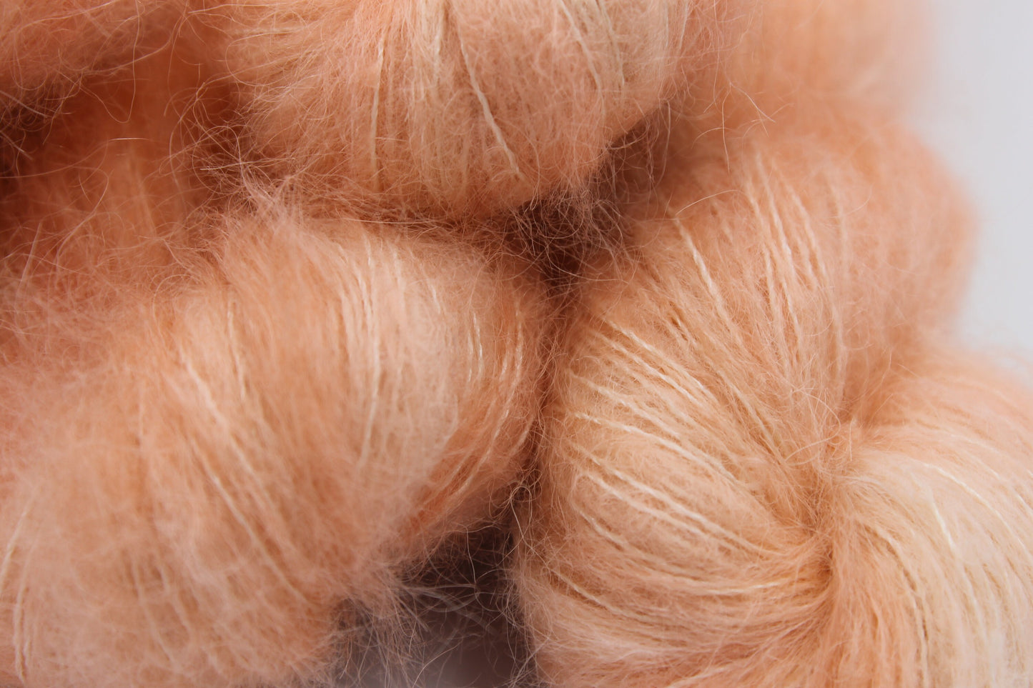 Apricot Exquisite Lace 50g skein 74% Baby Suri Alpaca 26 Mulberry Silk