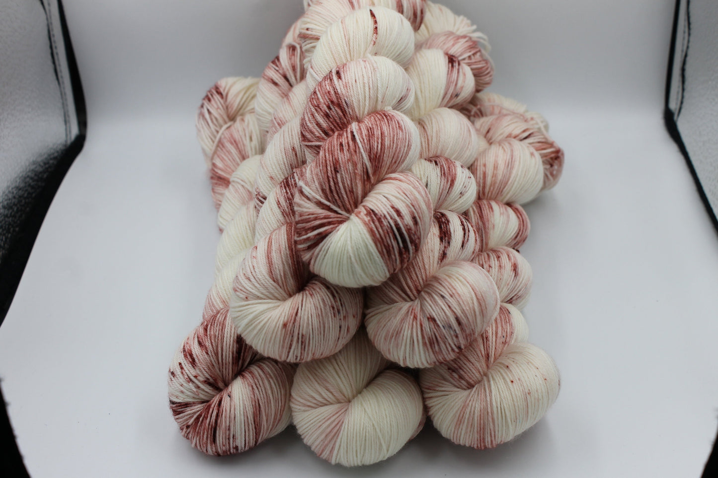 Old Rose Deep Speckle Sock Skein 75% SuperWash Merino and 25 Nylon Hand Dyed Yarn 100g