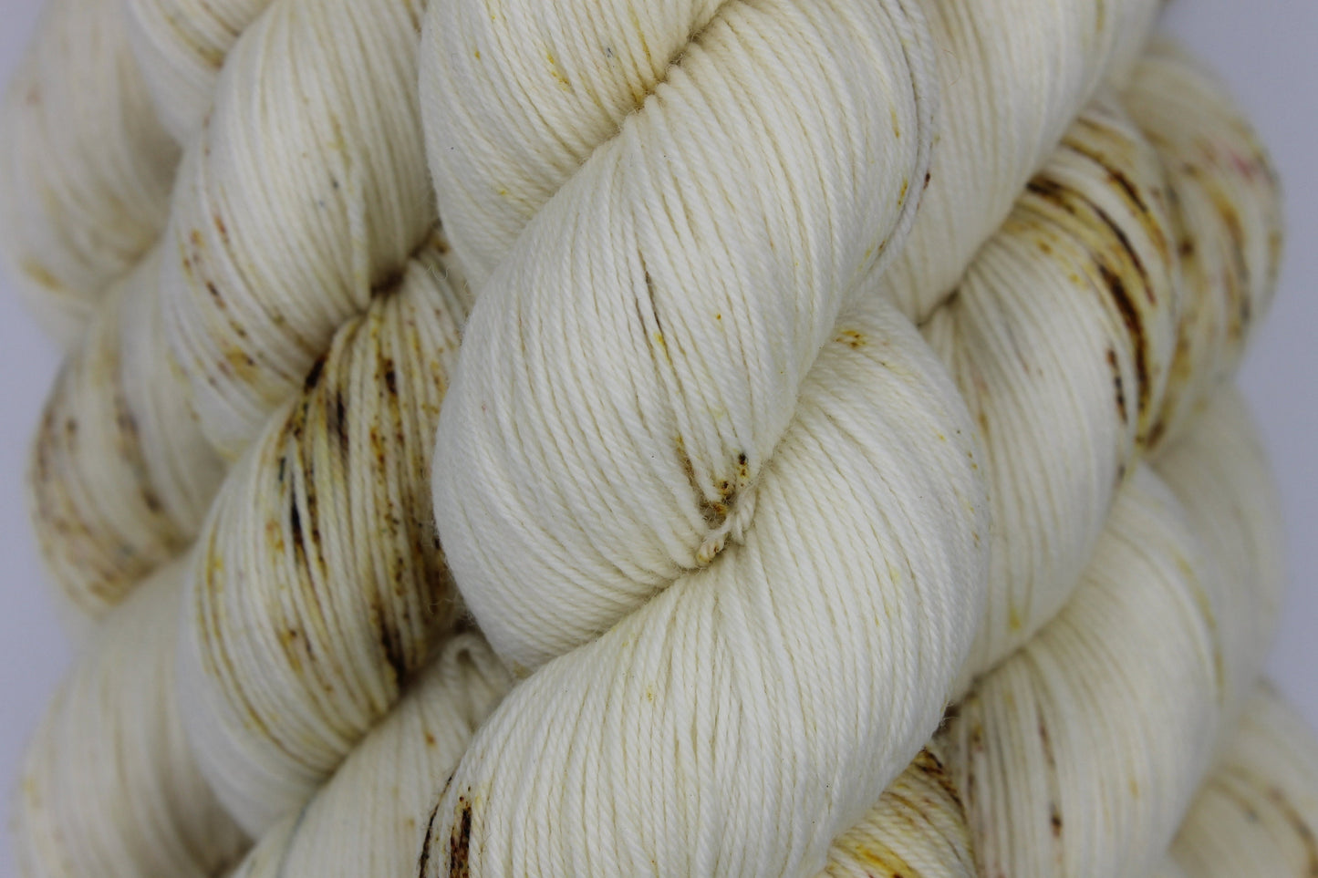Sugarcane Light Speckle Sock Skein 75% SuperWash Merino and 25 Nylon Hand Dyed Yarn 100g