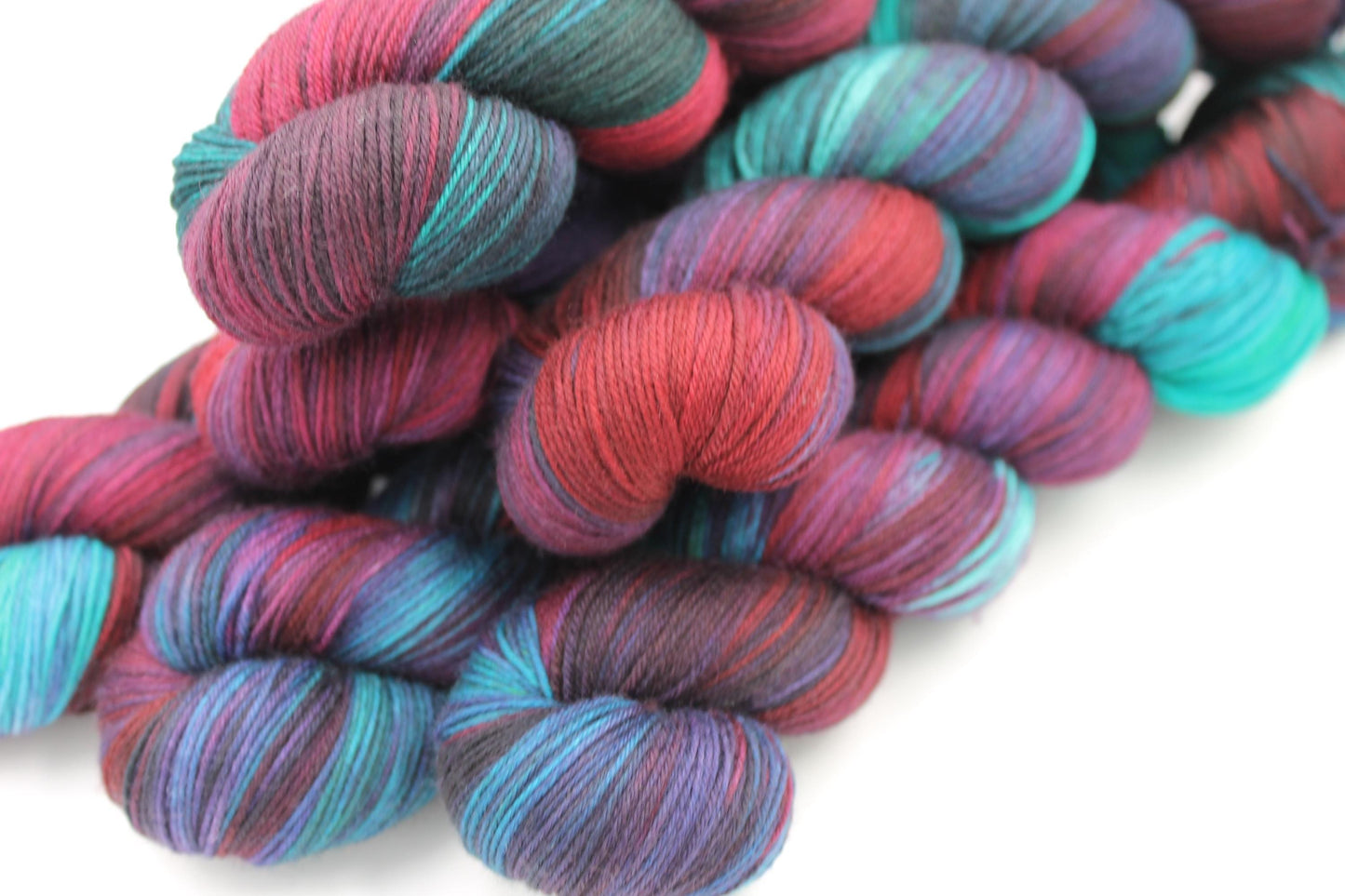 Sherlocks Smoking Jacket. Sock skein 75% SuperWash Merino and 25 Nylon Hand Dyed Yarn 100g
